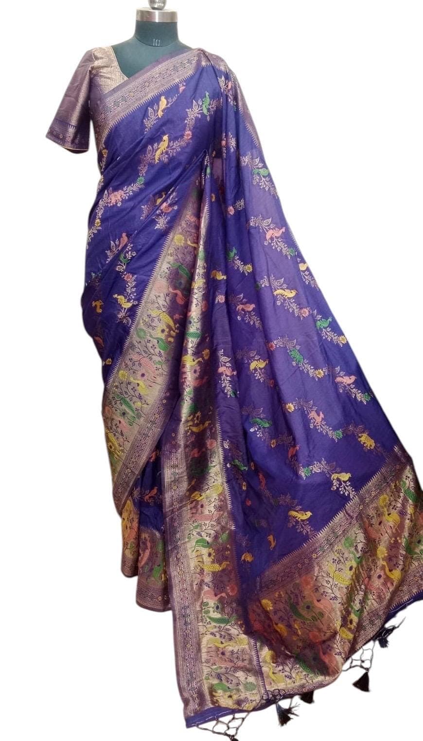 Banarasi Pattu Saree With Stitched Blouse