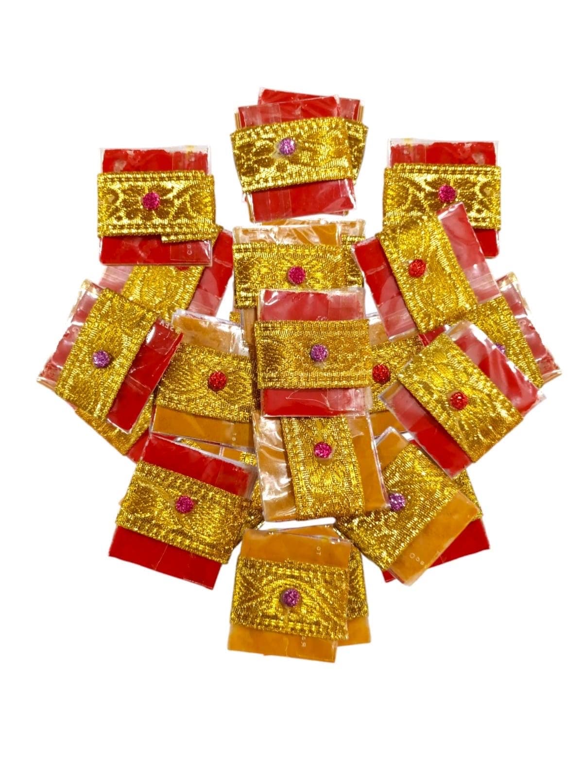 PREORDER:Haldi Kumkum Packets – Pack of 1 | Pasupu Kumkum | Thamboolam Return Gifts | Wedding, Pooja, Housewarming Favors