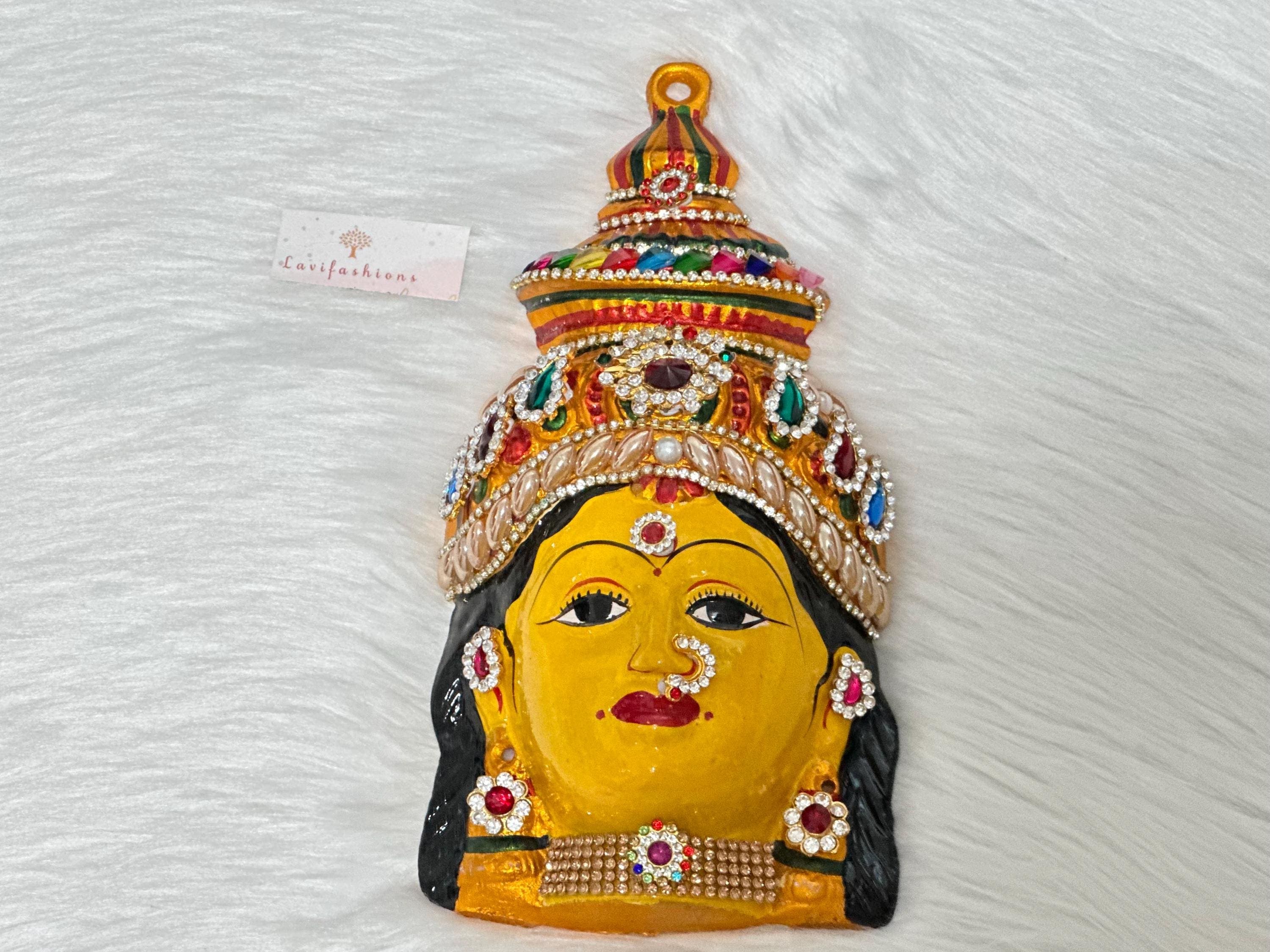 Lakshmi Face Idol | Gowri Devi Pooja Decor, Festival Goddess