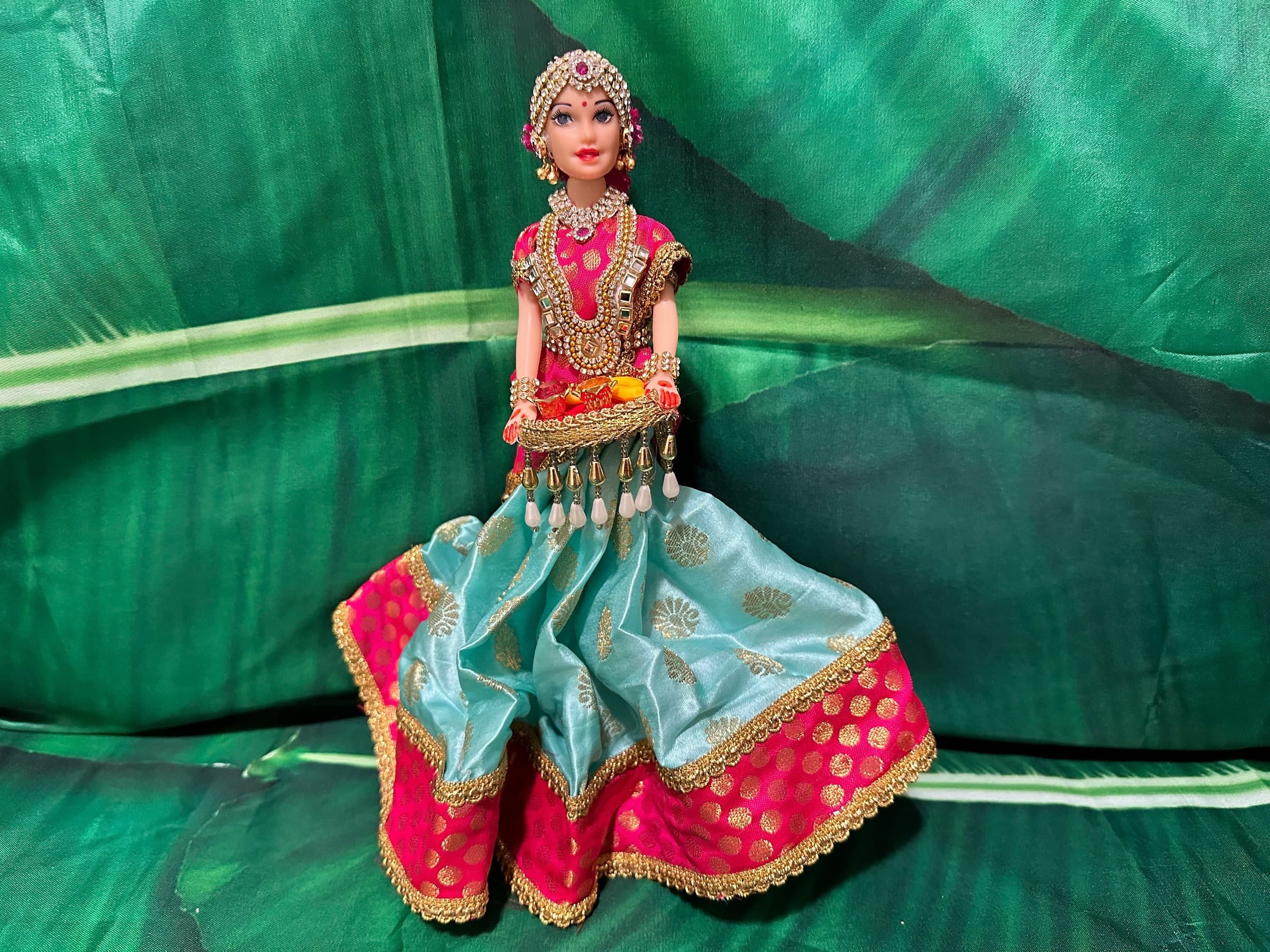 Half Saree Doll/ Half Saree Ceremony/ Wedding doll/ golu doll/ saree ceremony/ Dolls decor/ Home Decor/