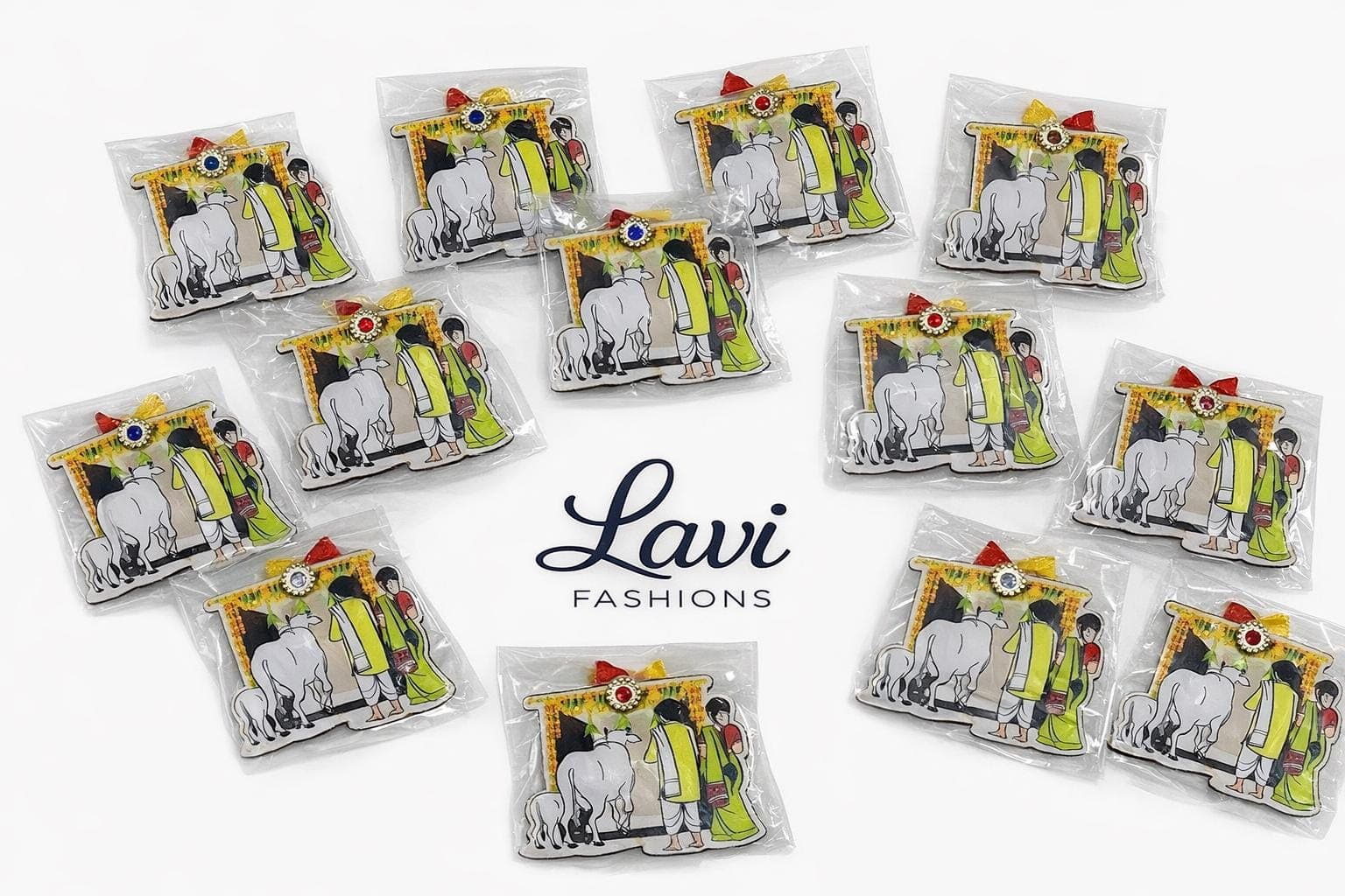 Haldi Kumkum Packets | Traditional Indian Pooja Favors, Housewarming Return Gifts (Pack of 1)