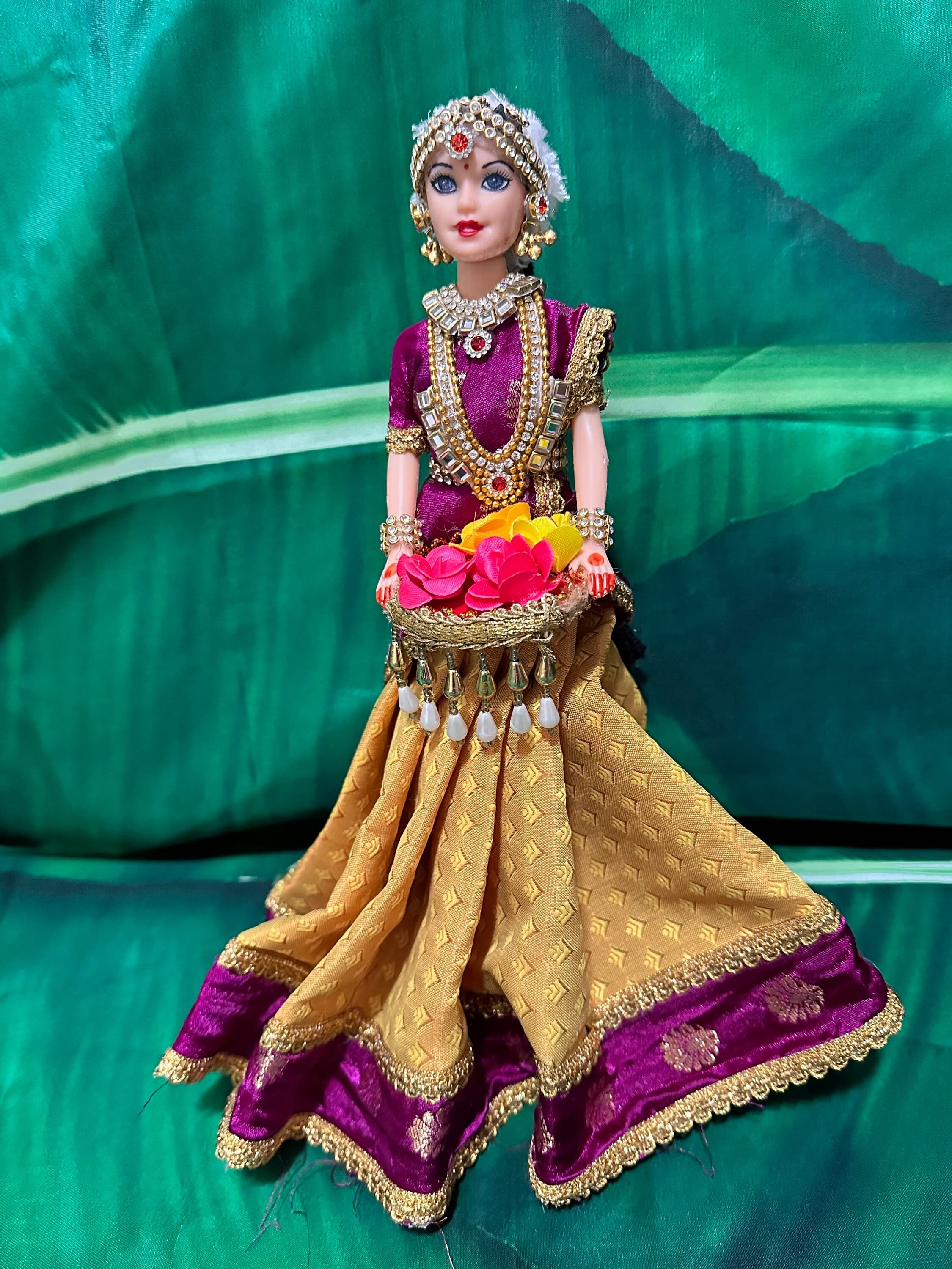 Half Saree Doll/ Half Saree Ceremony/ Wedding doll/ golu doll/ saree ceremony/ Dolls decor/ Home Decor/