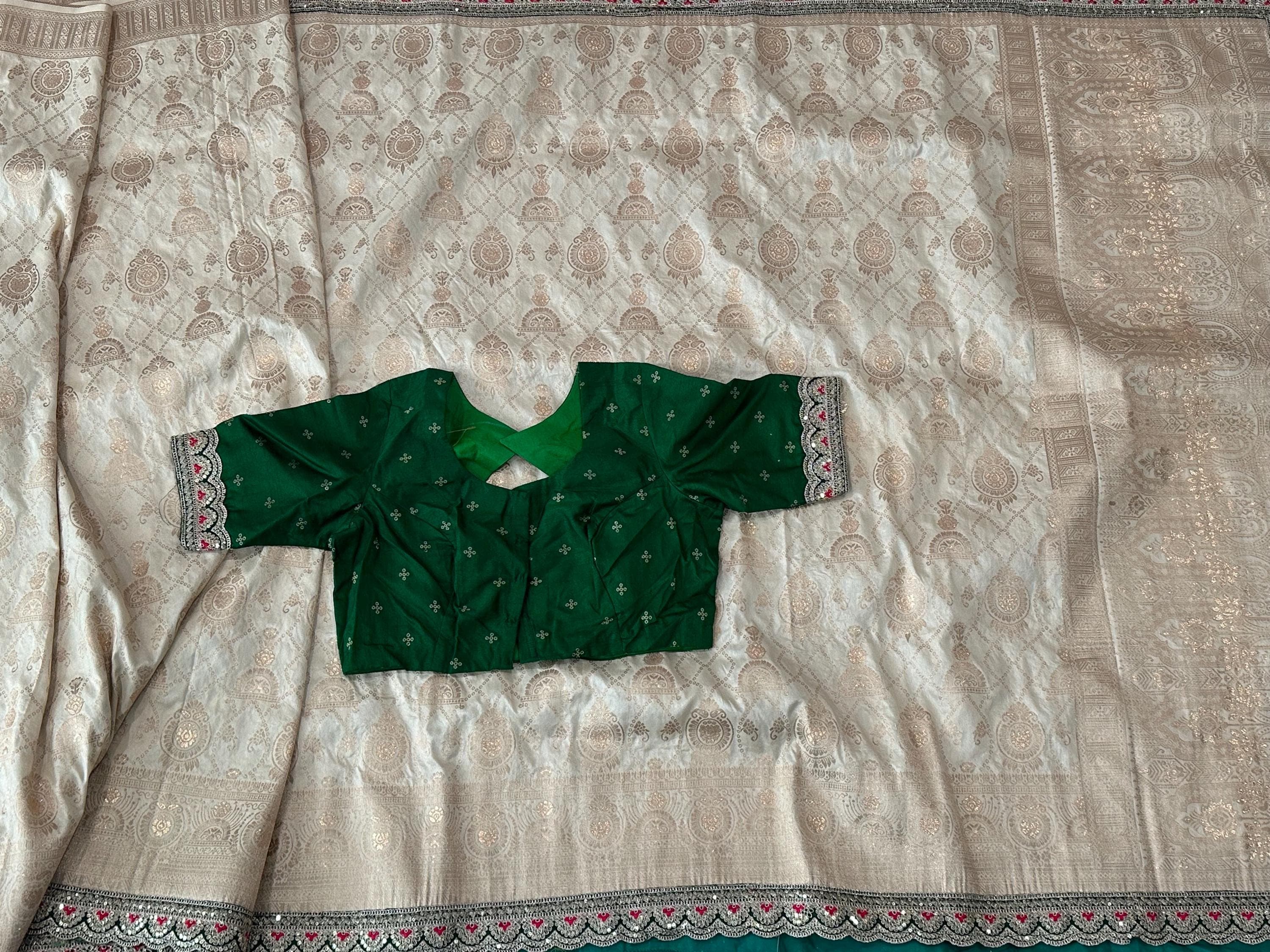 Banarasi Saree With Stitched Blouse