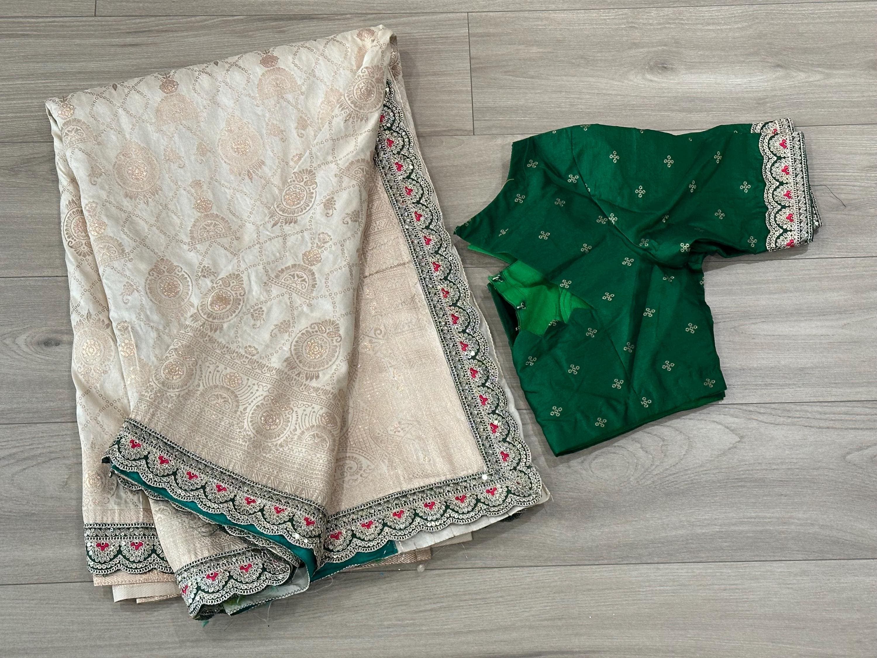 Banarasi Saree With Stitched Blouse