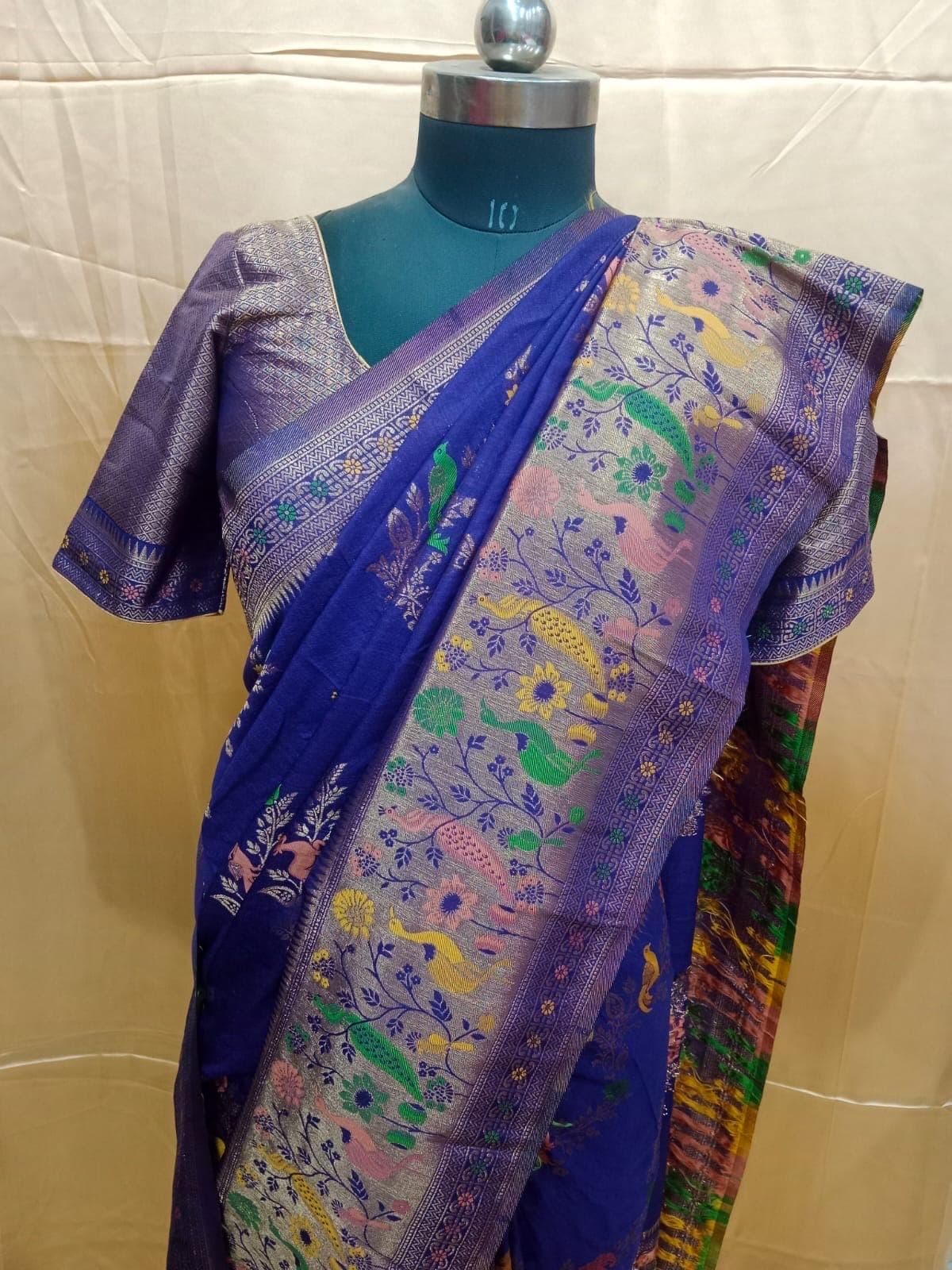 Banarasi Pattu Saree With Stitched Blouse