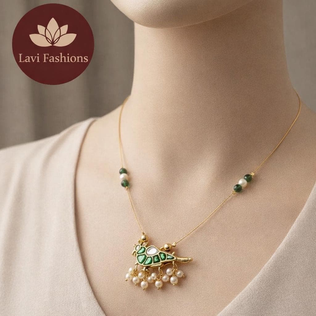 Jadau Kundan Invisible Chain Necklace