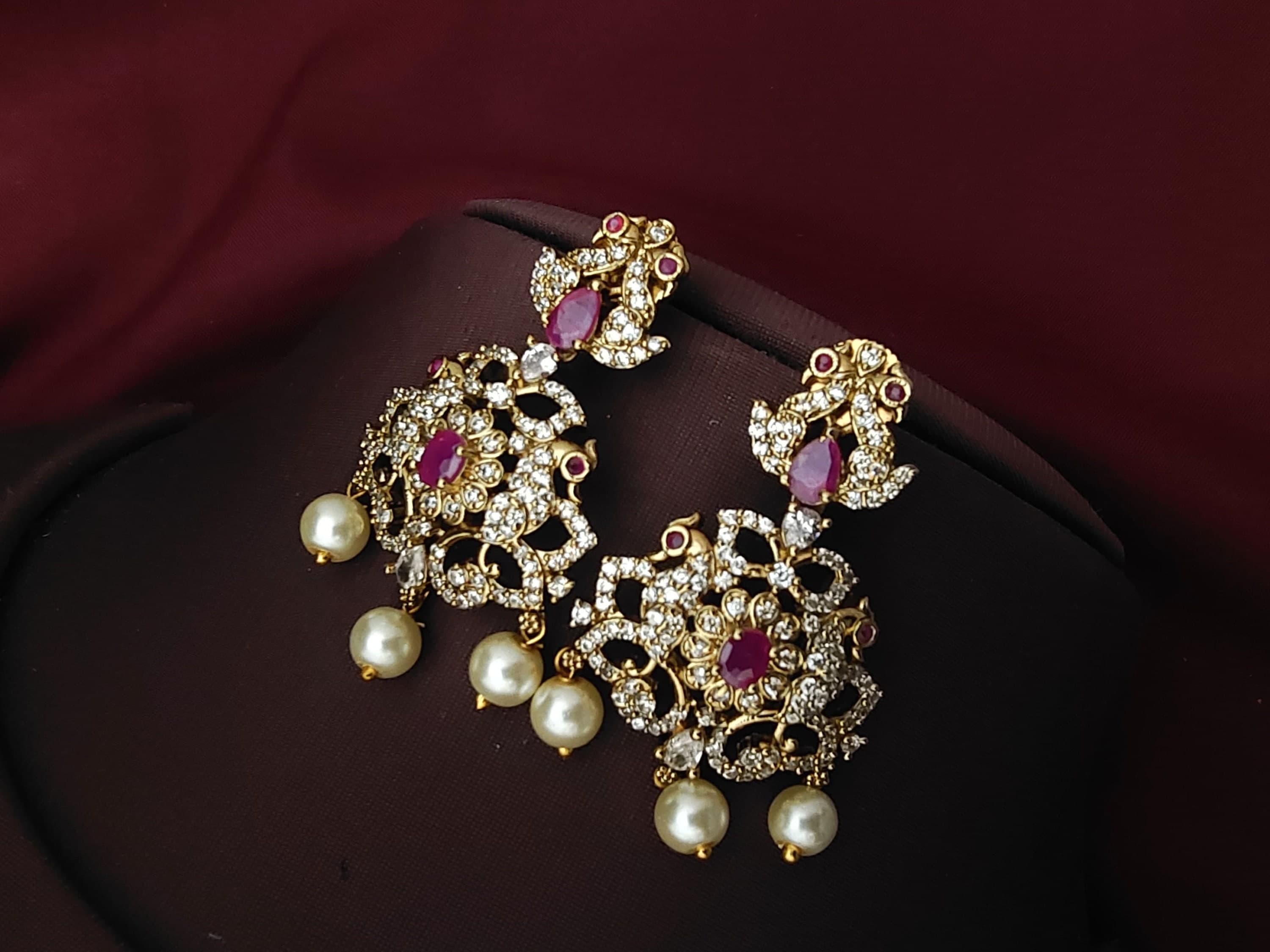 Victorian finish earrings