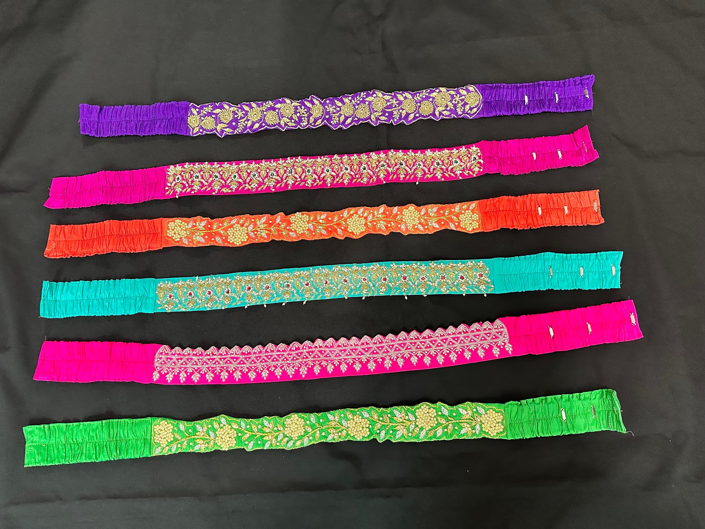 Ethnic Maggam Work Waist Belt: Festive Saree Jewelry, Wedding Party Wear Hip Belt