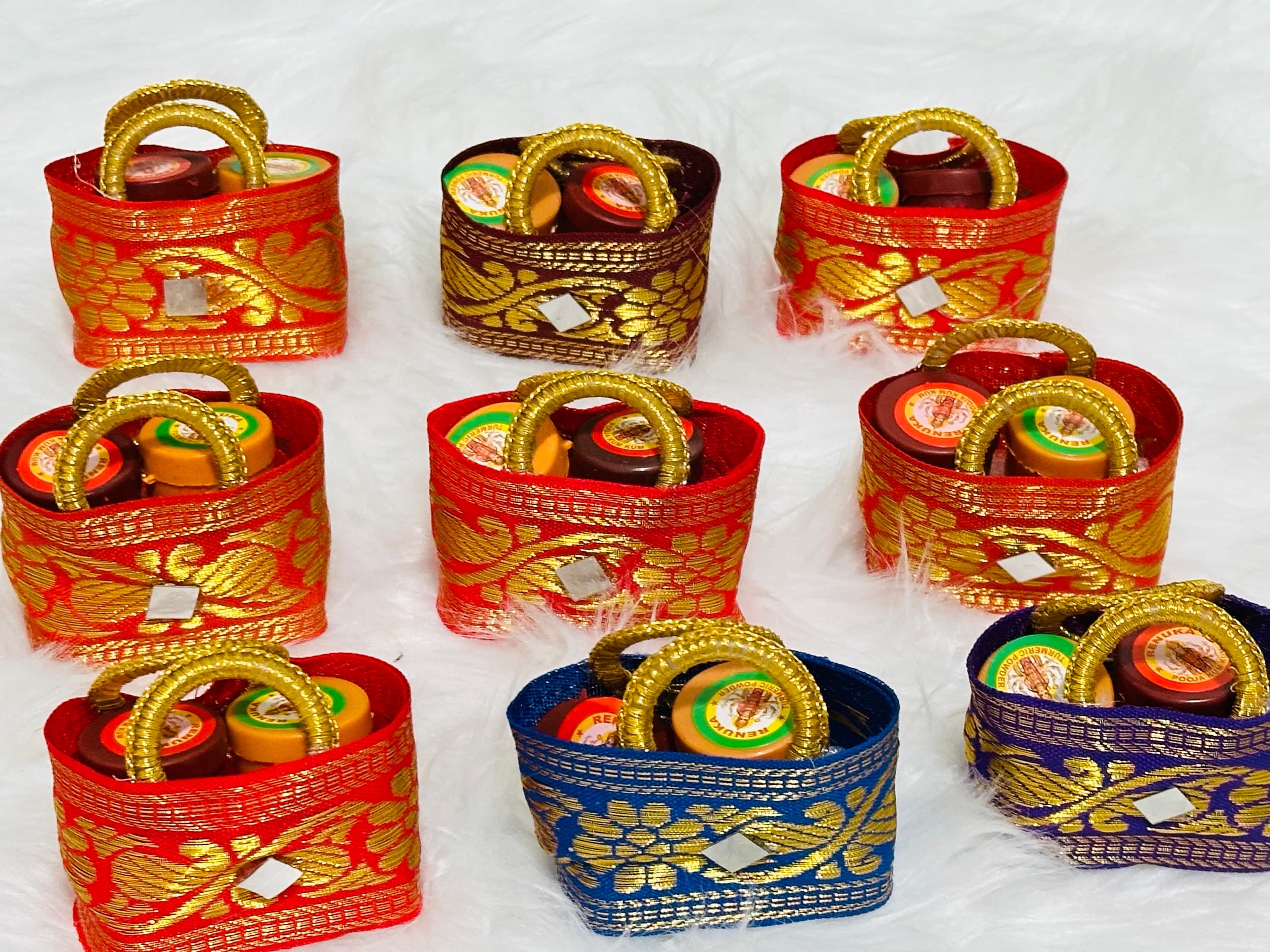 PREORDER: Haldi Kumkum Baskets – Pack of 1 | Pasupu Kumkum | Thamboolam Return Gifts | Wedding, Housewarming, Pooja Favors