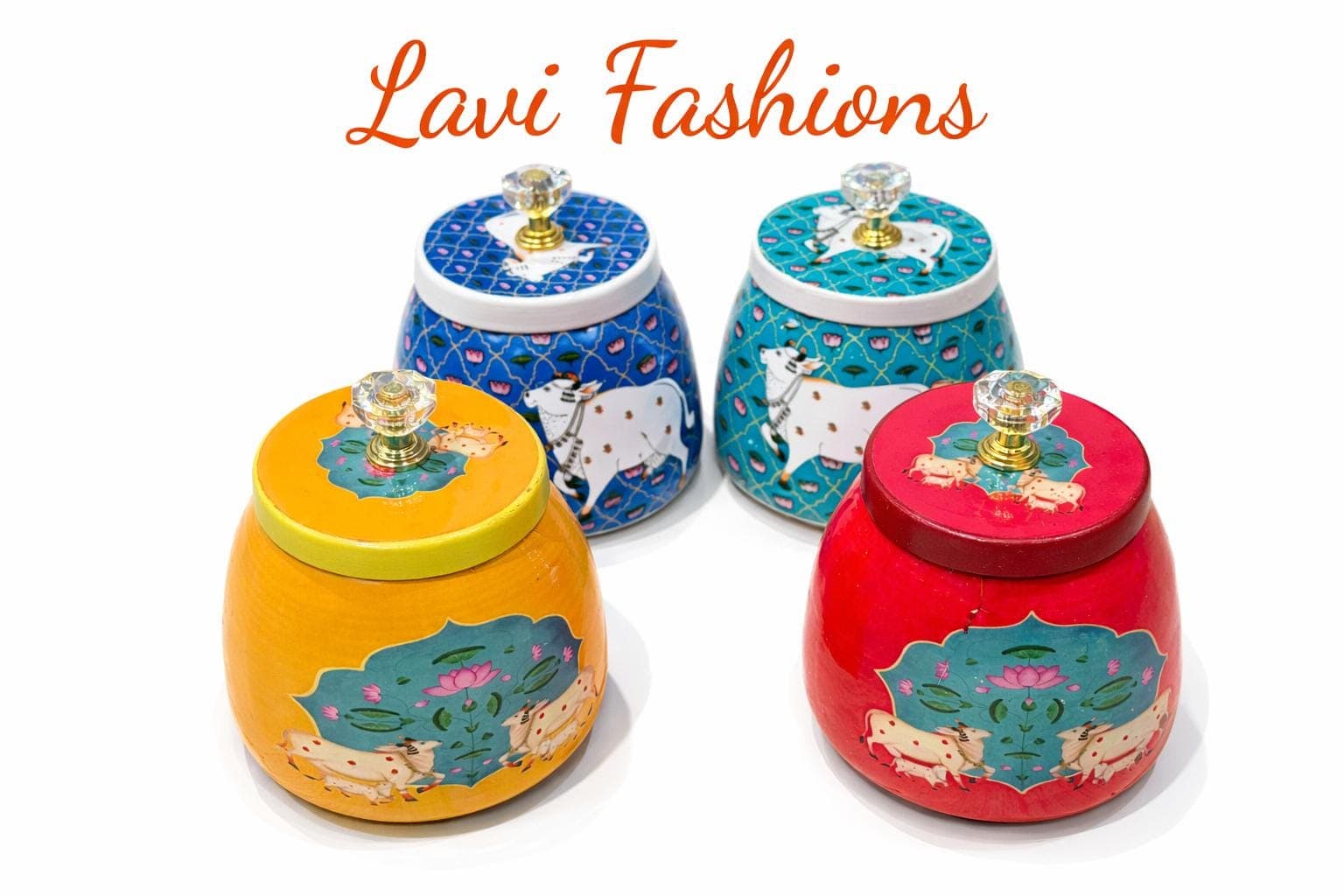 Pichwai Cow Return Gift Set USA | Cow Jar + Jute Bag + Haldi Kumkum | Indian Housewarming Favor Bulk | South Indian Wedding Thamboolam Gift