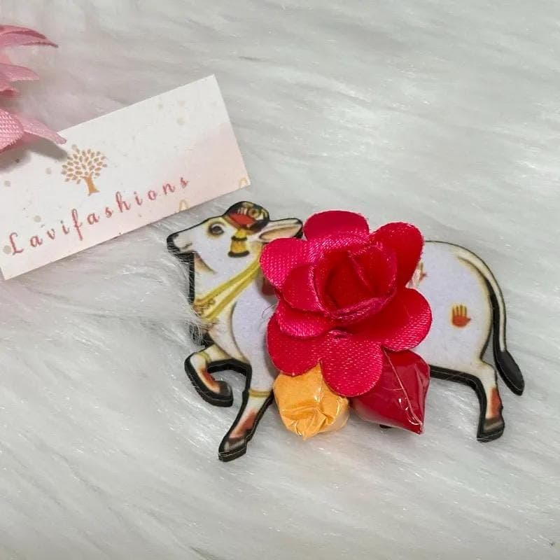 Pichwai Cow Return Gift Set USA | Haldi Kumkum + Potli Bag | Indian Wedding Thamboolam Favor Bulk