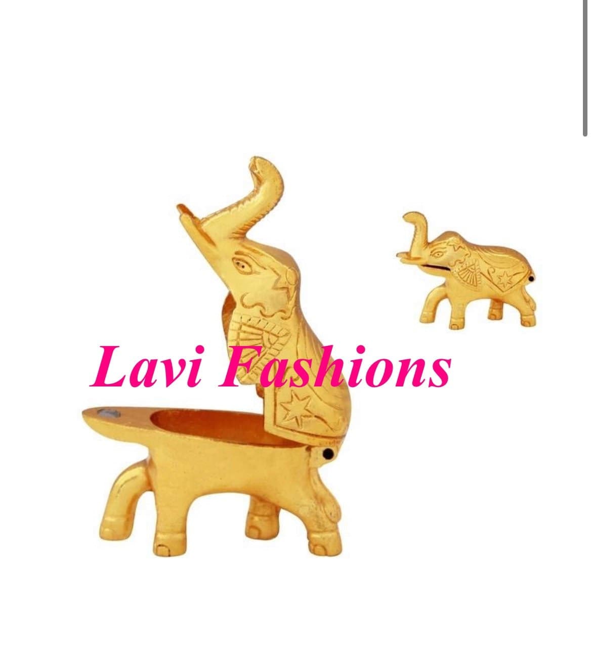 Elephant Shaped Kumkum Holder | Indian Haldi Holder | Ethnic Thamboolam Gift | Wedding, Pooja, Housewarming Return Favors