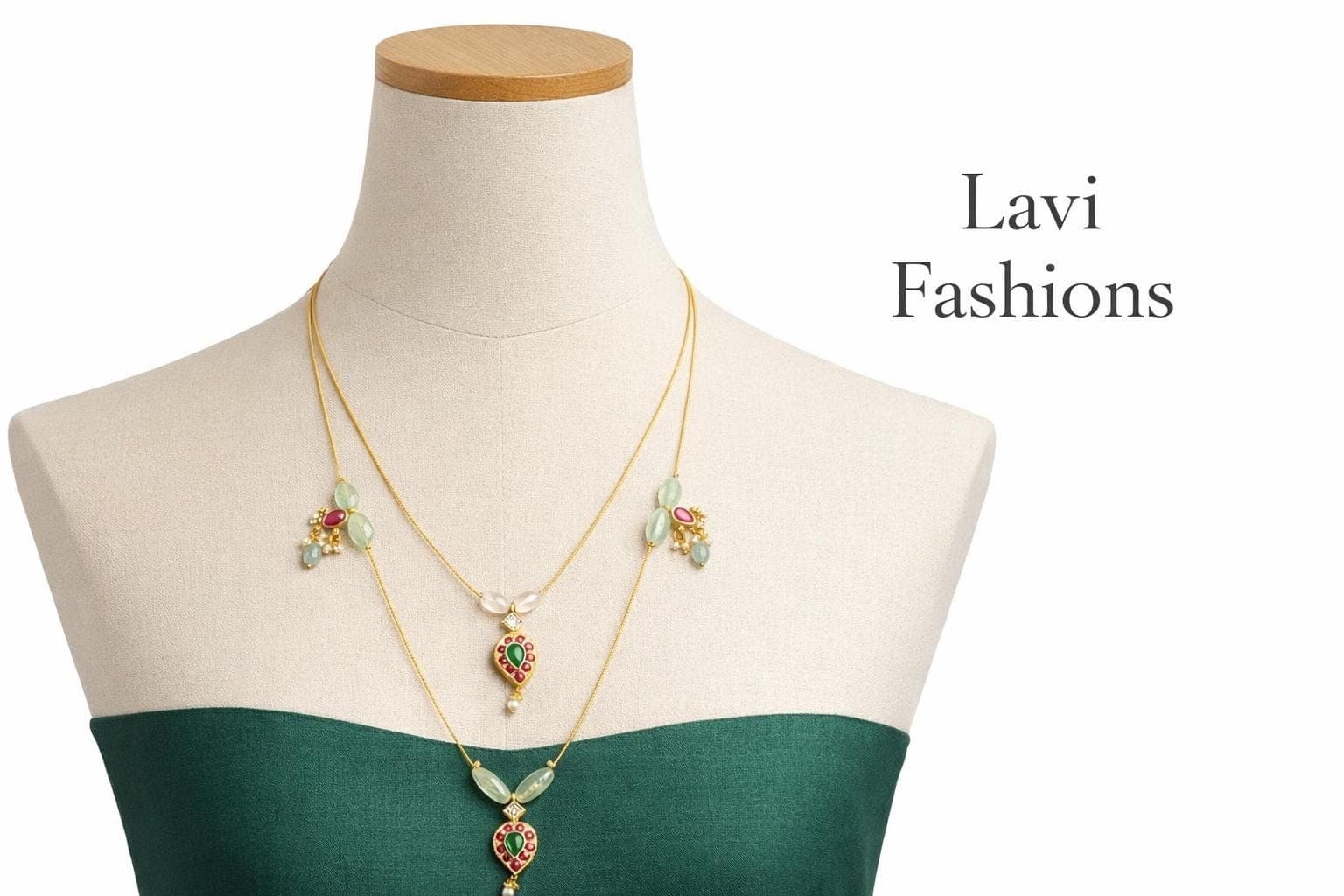 Jadau Kundan Invisible Chain Necklace
