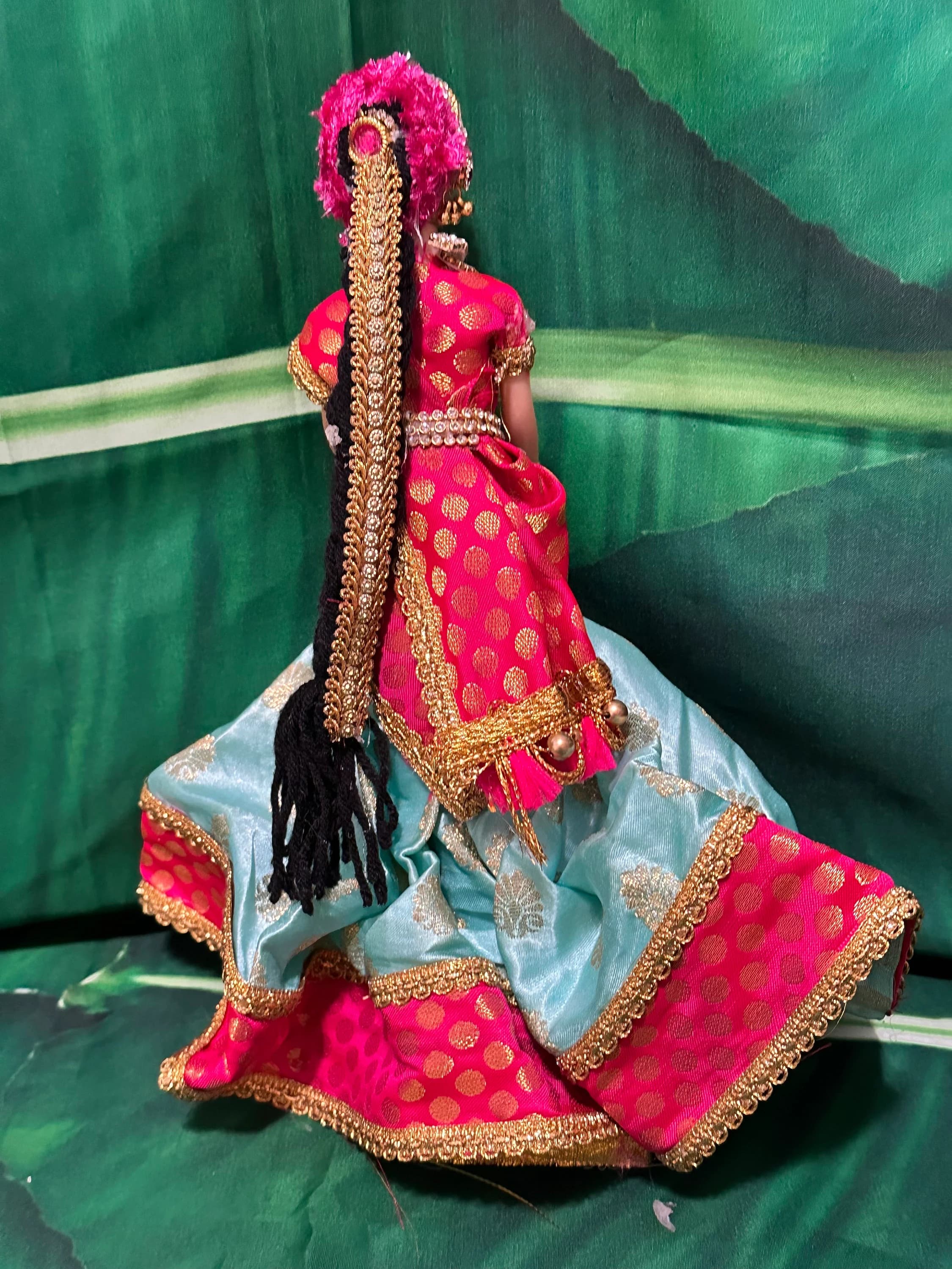 Half Saree Doll/ Half Saree Ceremony/ Wedding doll/ golu doll/ saree ceremony/ Dolls decor/ Home Decor/ — view 6