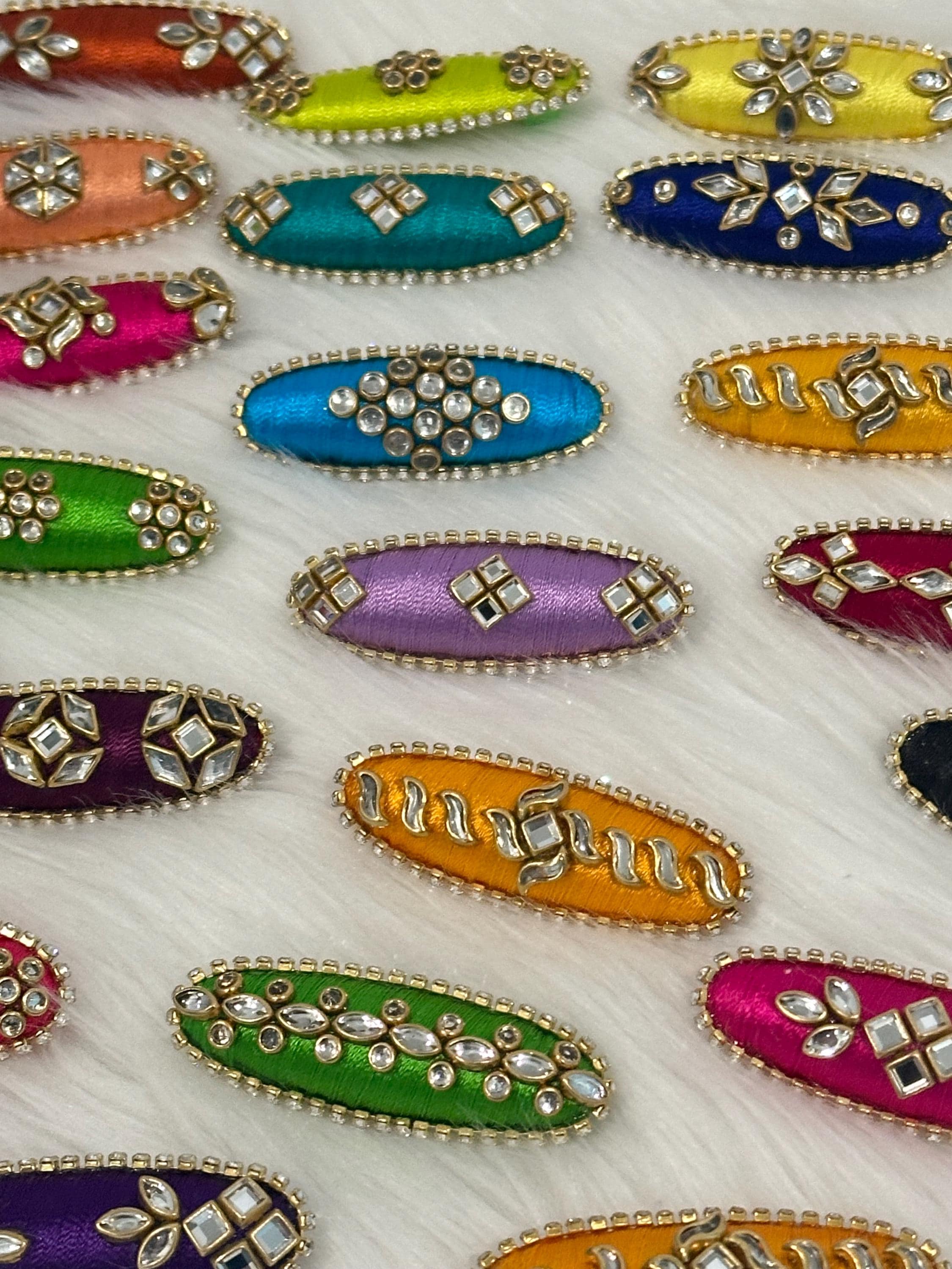 Silk Thread Bangles And Saree Pins Combo/ Bangles For Gifting/ Indian Saree Bangles/ Handmade Indian Bangles/ Indian Saree Pins — view 7