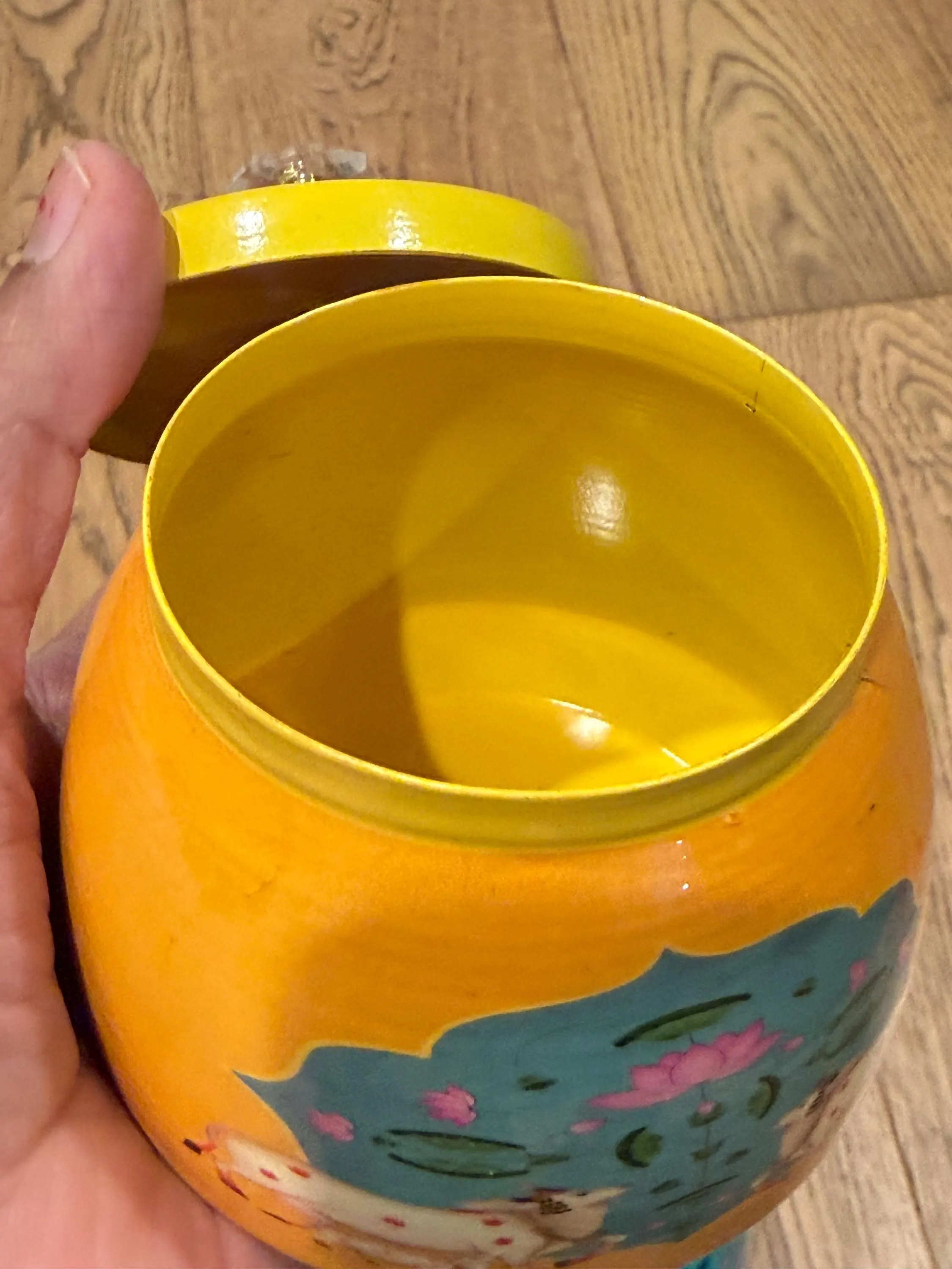 Pichwai Cow Art Storage Jar | Indian Festive Home Decor Container — view 3
