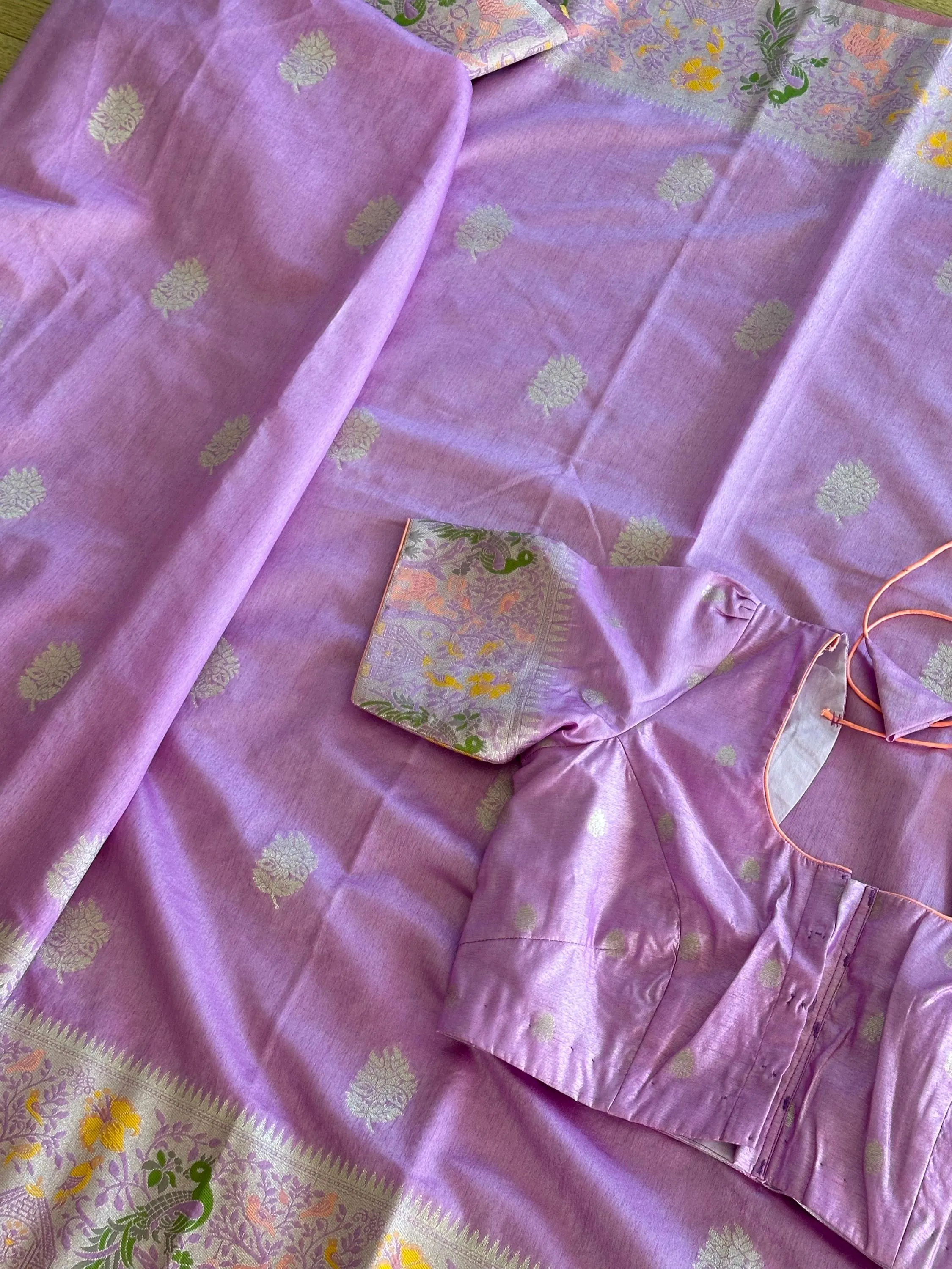 Paithani Border Saree | Soft Festive Ethnic Wear — view 5