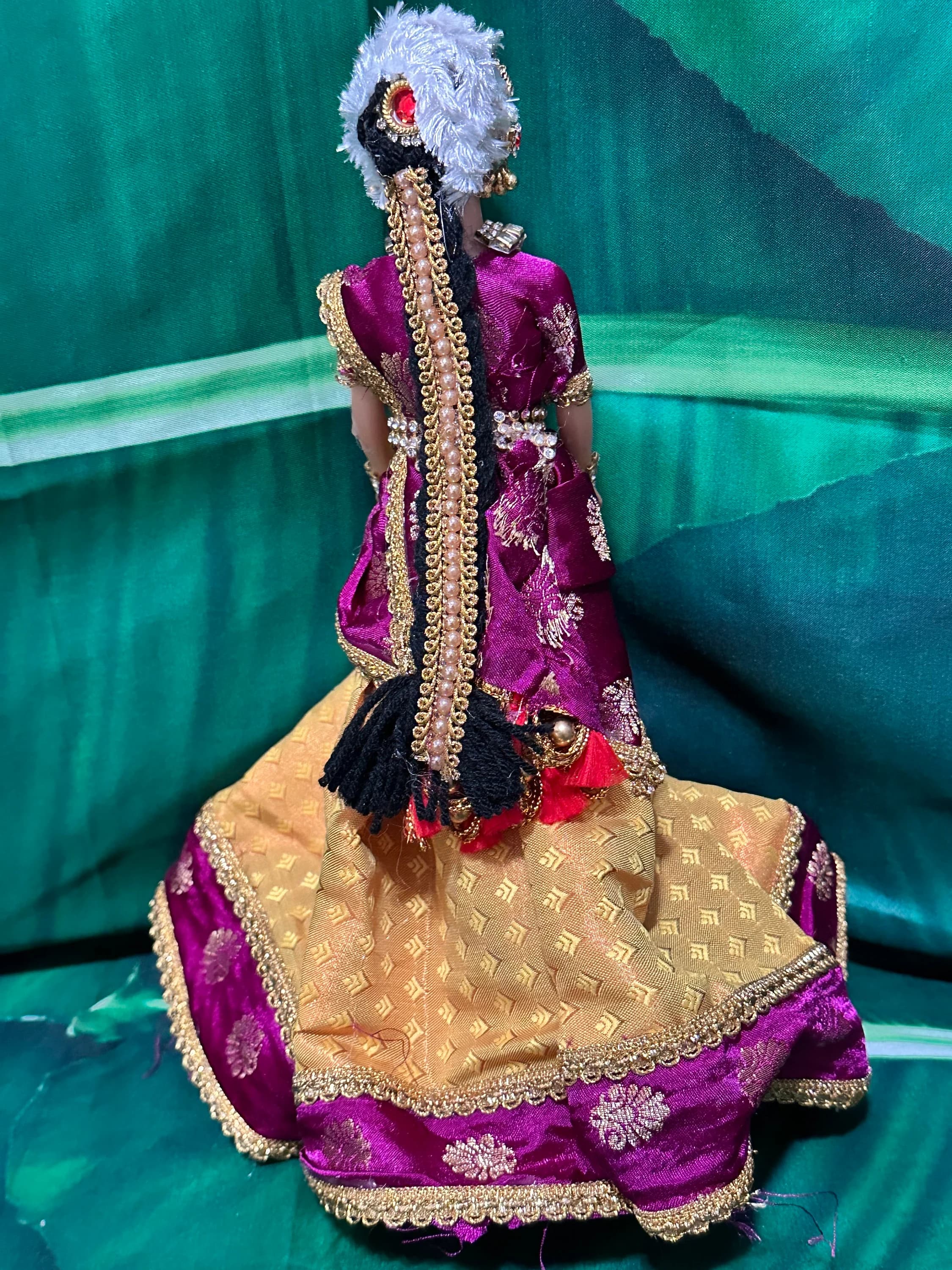 Half Saree Doll/ Half Saree Ceremony/ Wedding doll/ golu doll/ saree ceremony/ Dolls decor/ Home Decor/ — view 7