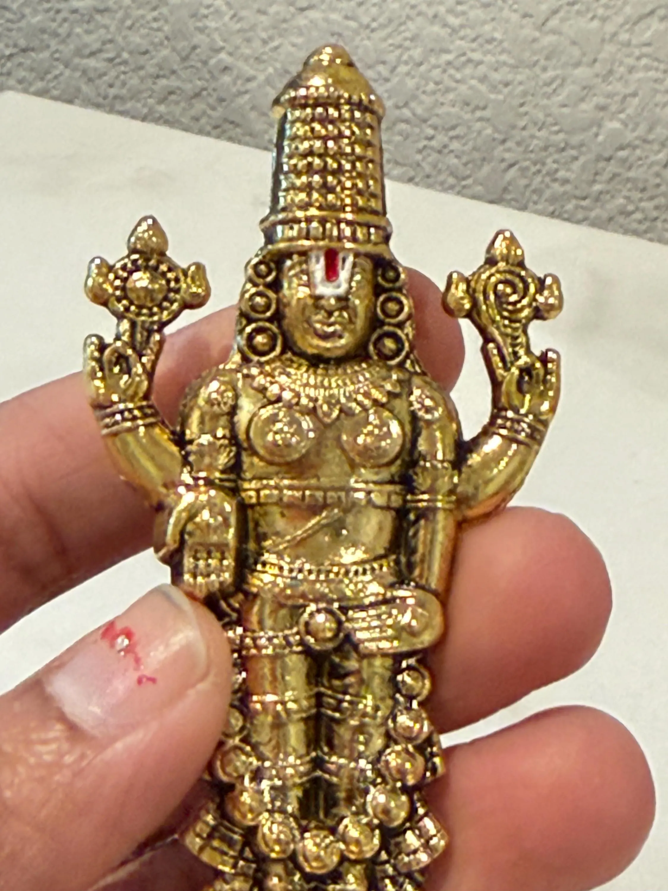Lord Venkateswara Idol | Tirupati Balaji Statue | Hindu Pooja Decor | Indian Return Gift | Wedding Favor — view 3