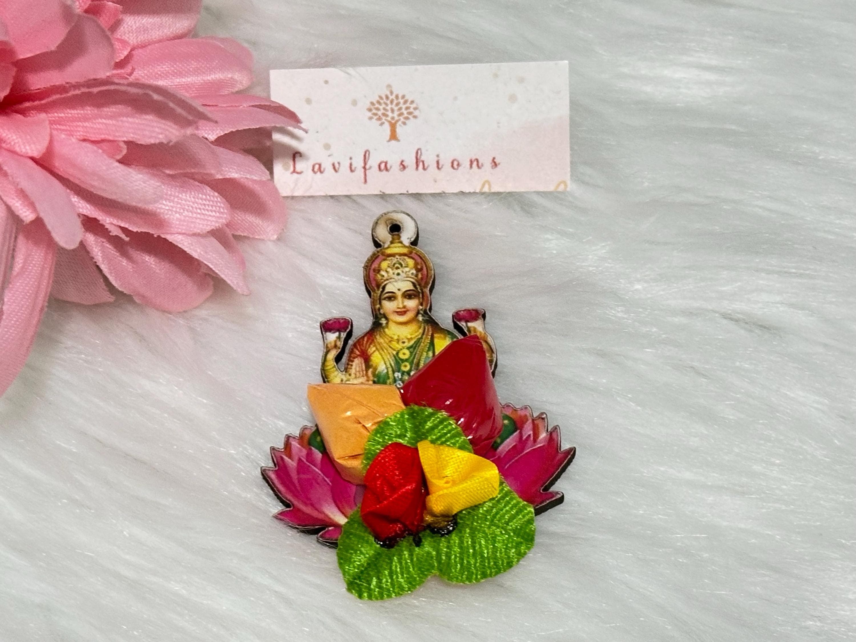 Goddess Lakshmi Haldi Kumkum Pack | Thamboolam Return Favor — view 8