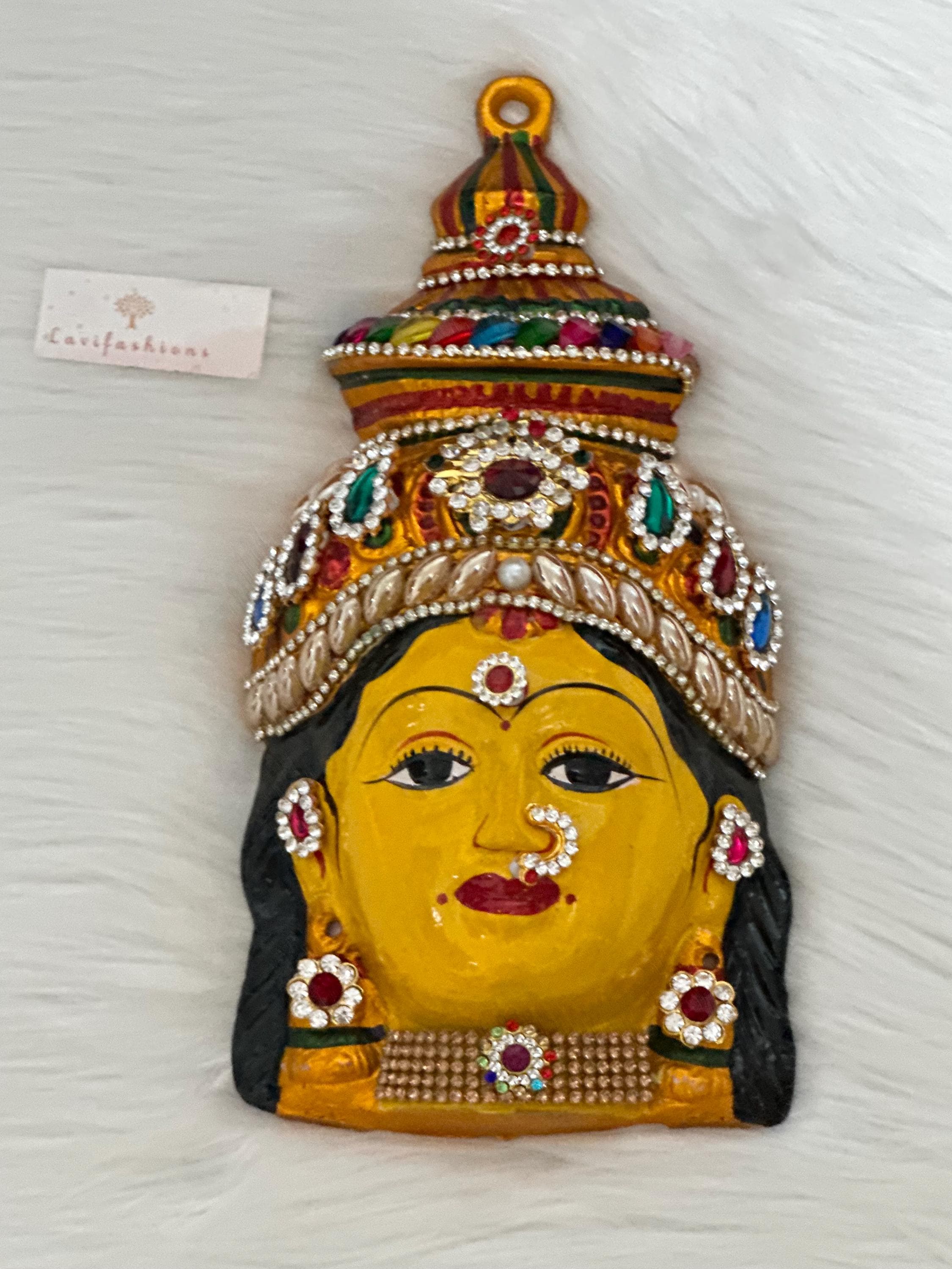 Lakshmi Face Idol | Gowri Devi Pooja Decor, Festival Goddess — view 8