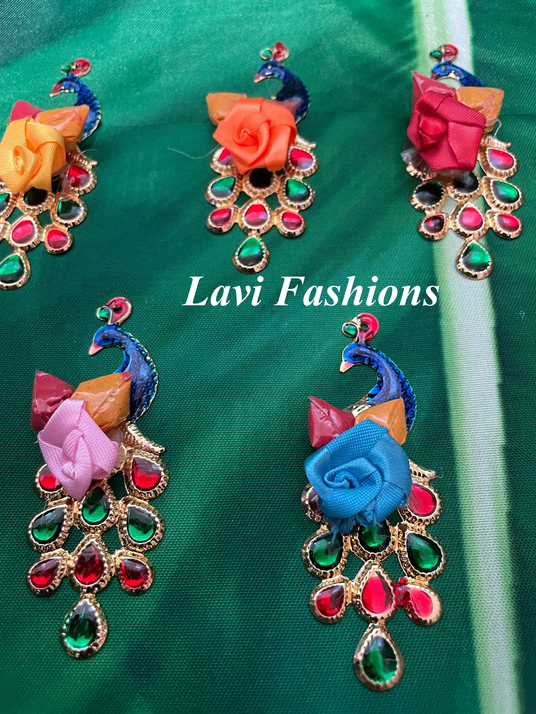 Peacock Design Haldi Kumkum Packets Pack Of 10 | Pasupu Kumkum | Thamboolam Return Gifts | Wedding, Pooja, Housewarming Favors — view 5