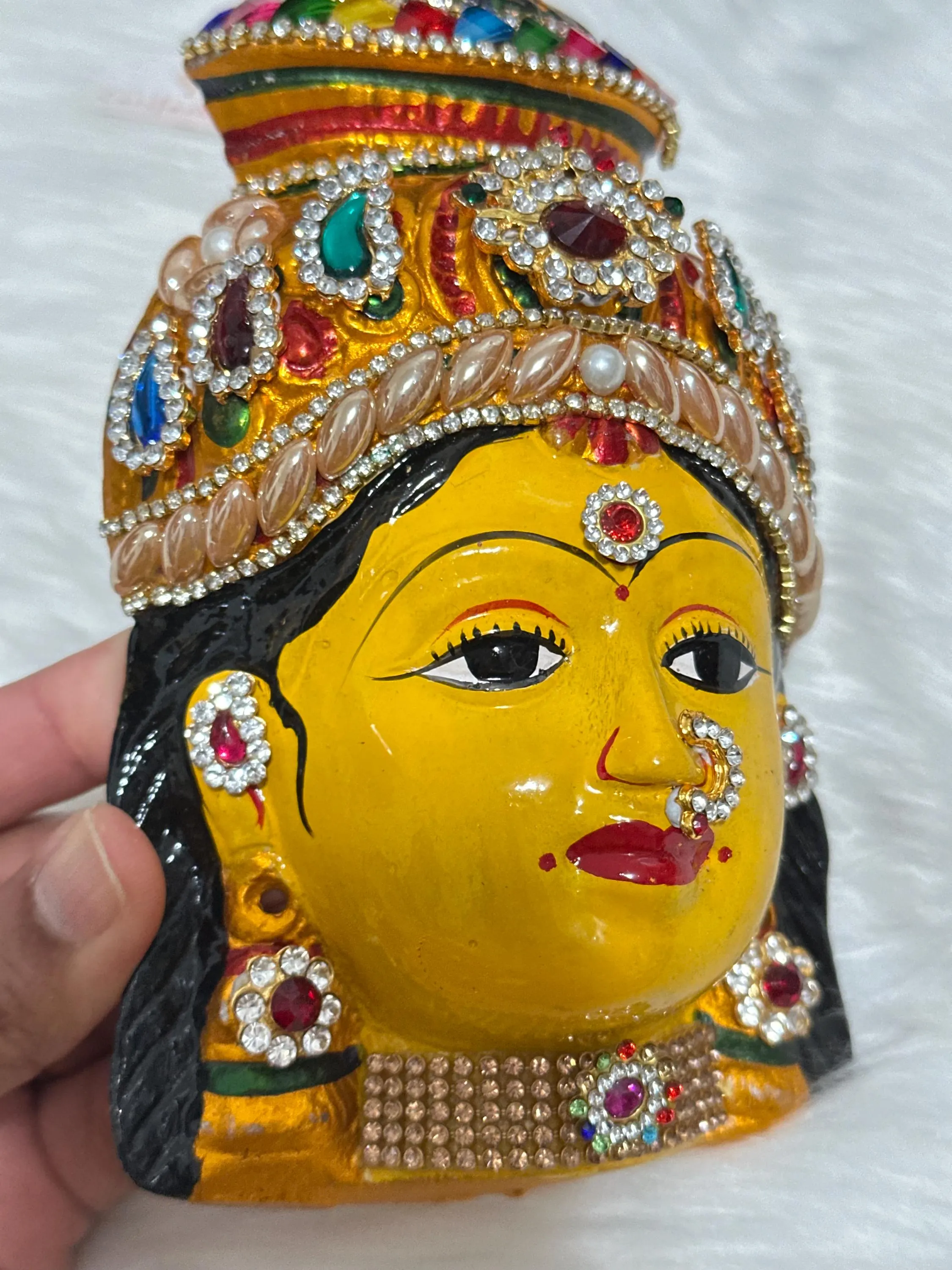 Lakshmi Face Idol | Gowri Devi Pooja Decor, Festival Goddess — view 7