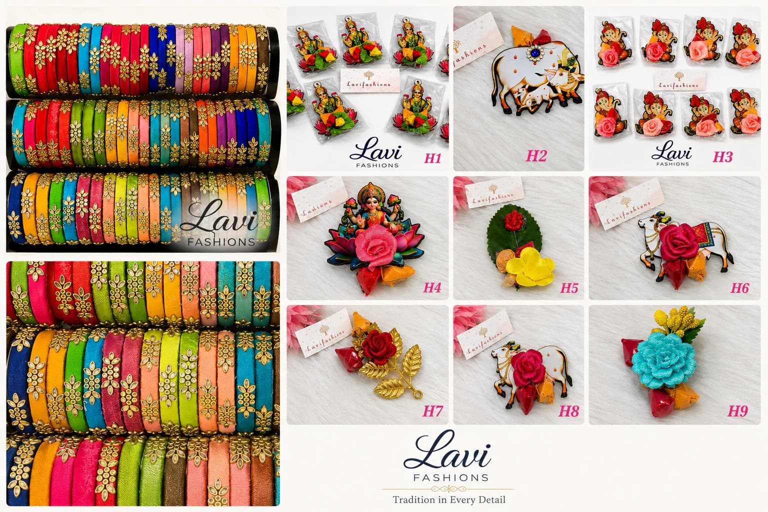 Banaras Blouse Piece, Silk Thread Bangles, Haldi Kumkum Combo – Pooja Return Gifts — view 5
