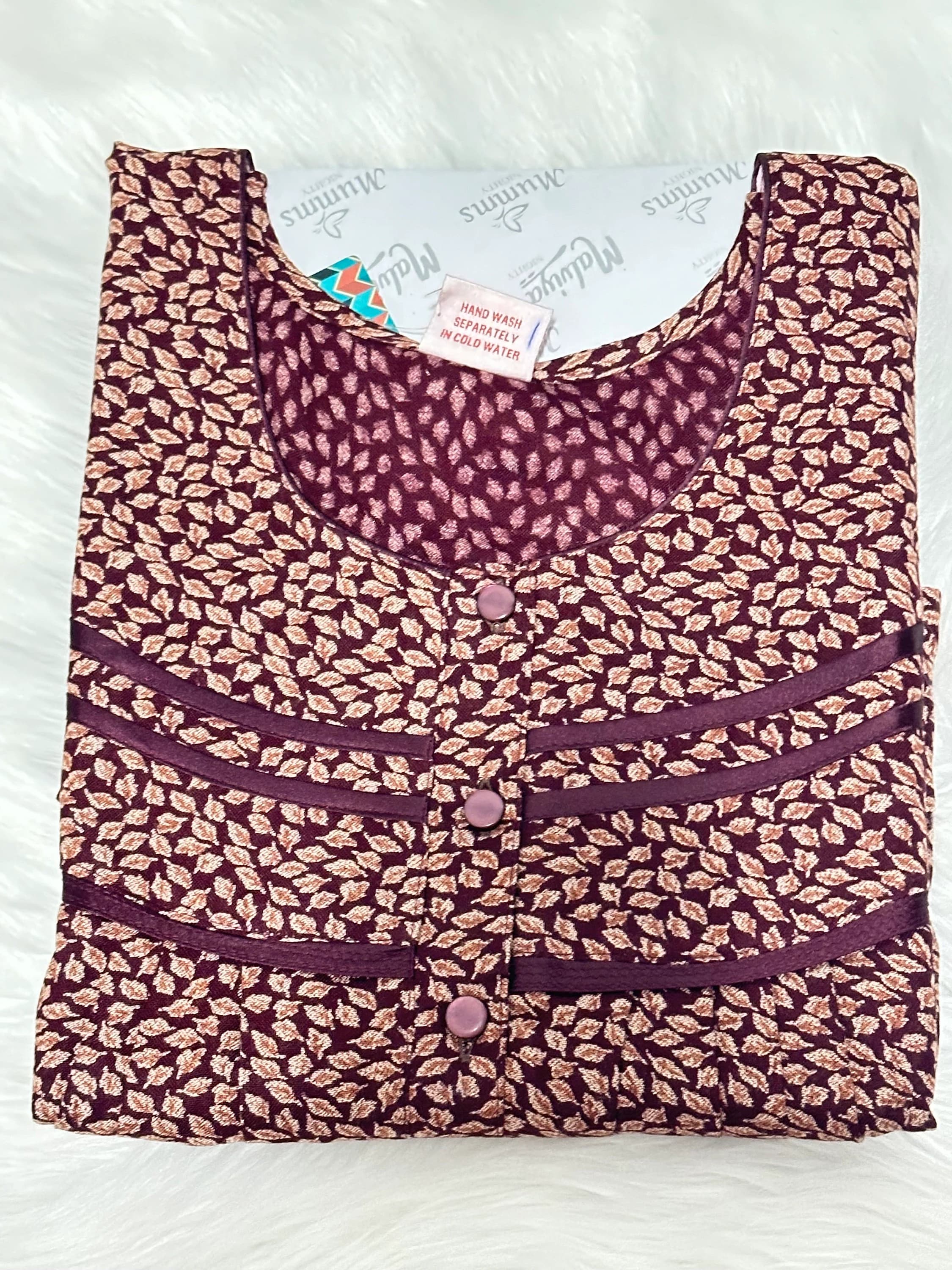 Alpine Nighty Sleepwear for Women - Comfortable and Breathable Nightdress - 48 Inch Bust Size — view 2