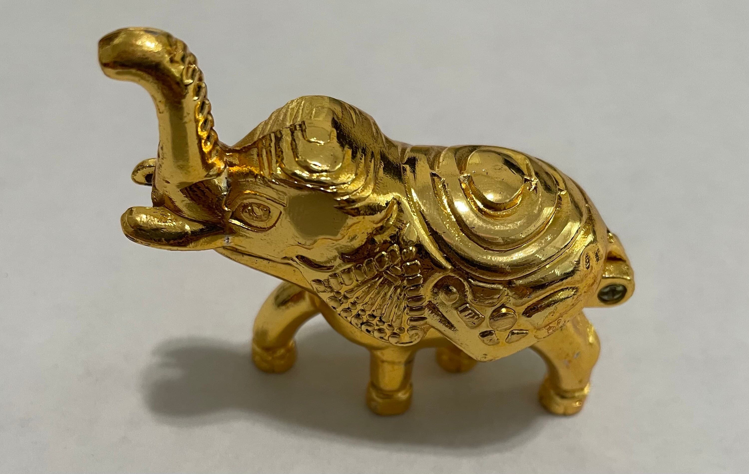 Elephant Shaped Kumkum Holder | Indian Haldi Holder | Ethnic Thamboolam Gift | Wedding, Pooja, Housewarming Return Favors — view 5