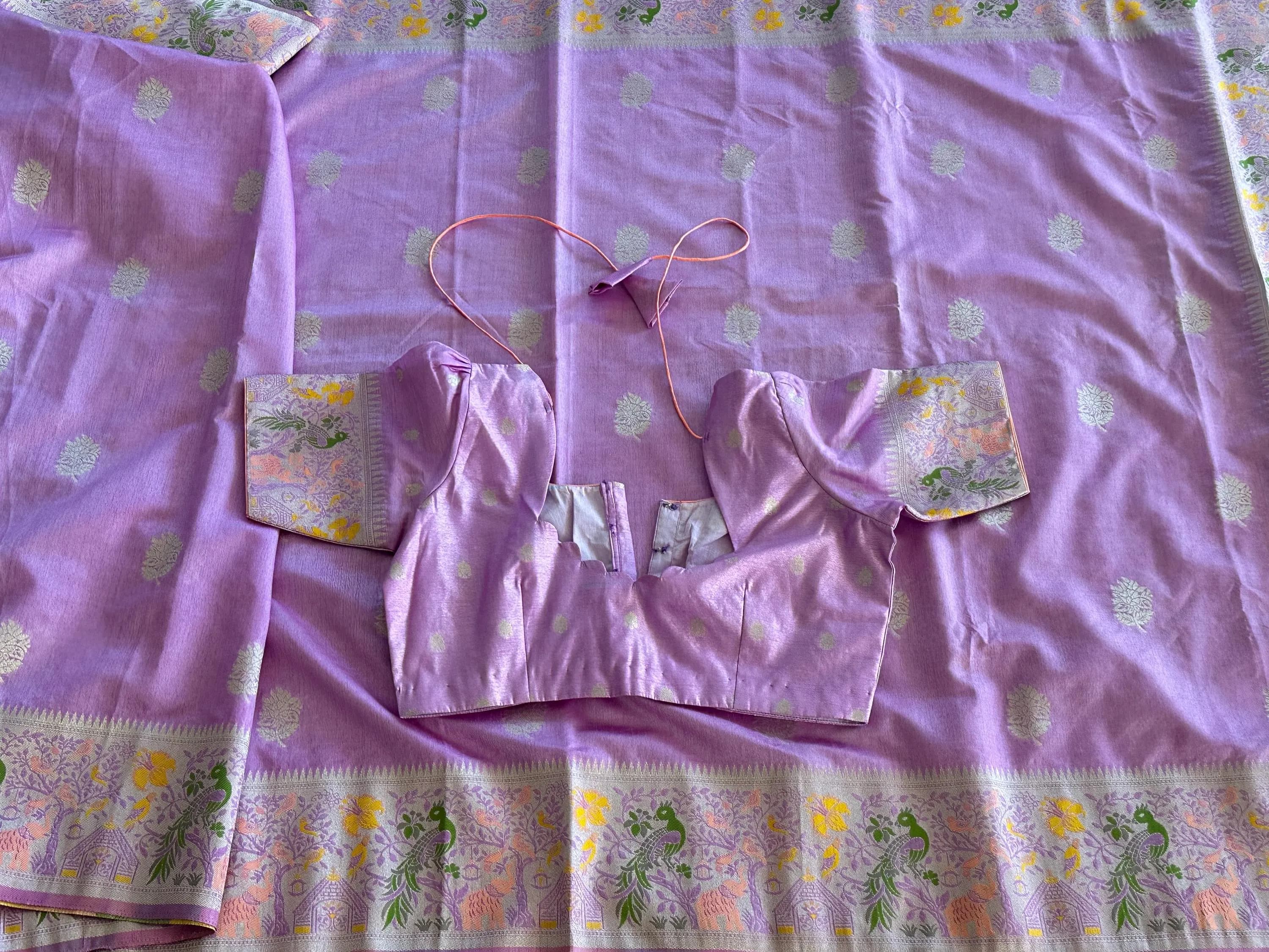 Paithani Border Saree | Soft Festive Ethnic Wear — view 6
