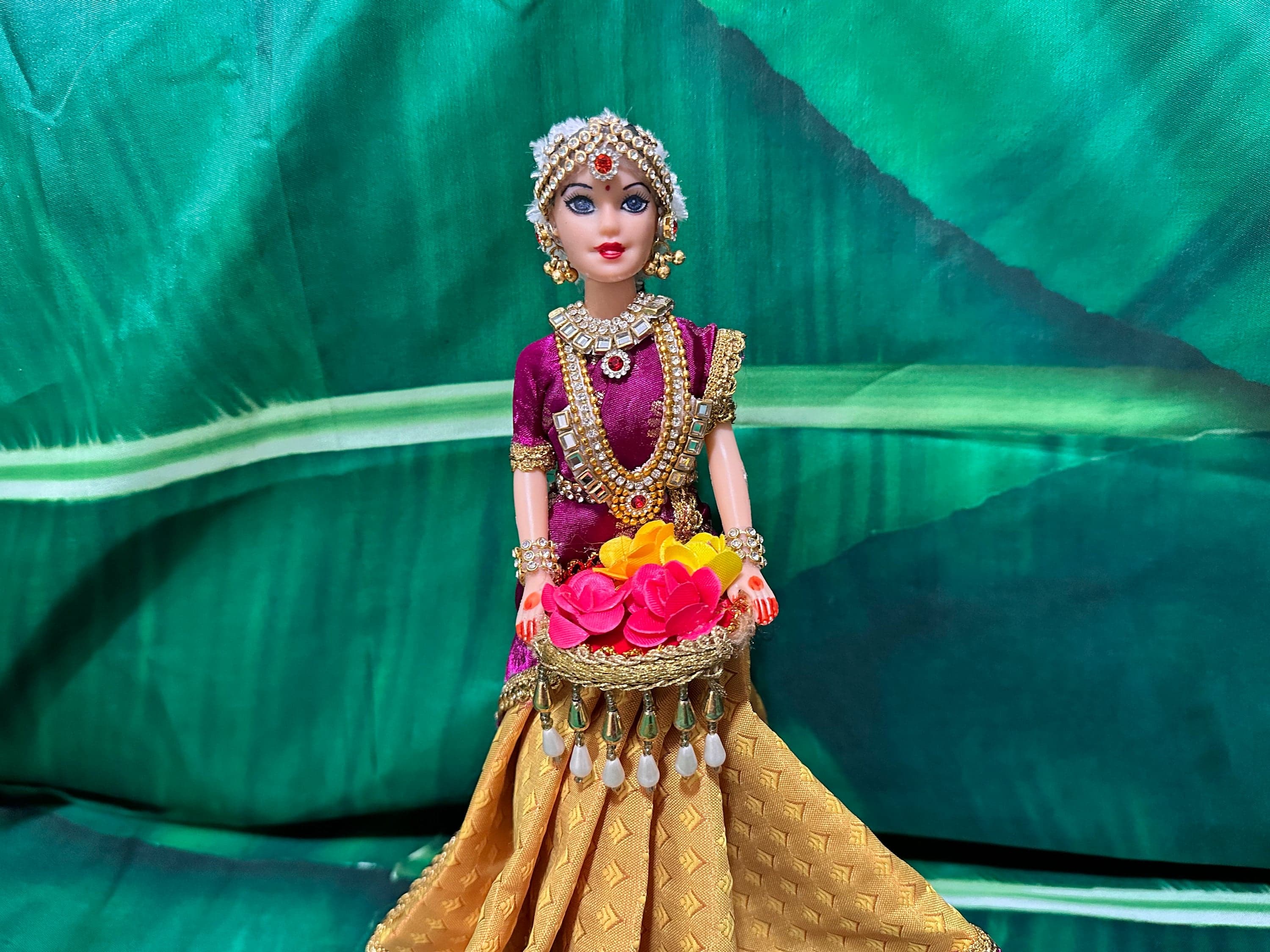 Half Saree Doll/ Half Saree Ceremony/ Wedding doll/ golu doll/ saree ceremony/ Dolls decor/ Home Decor/ — view 6