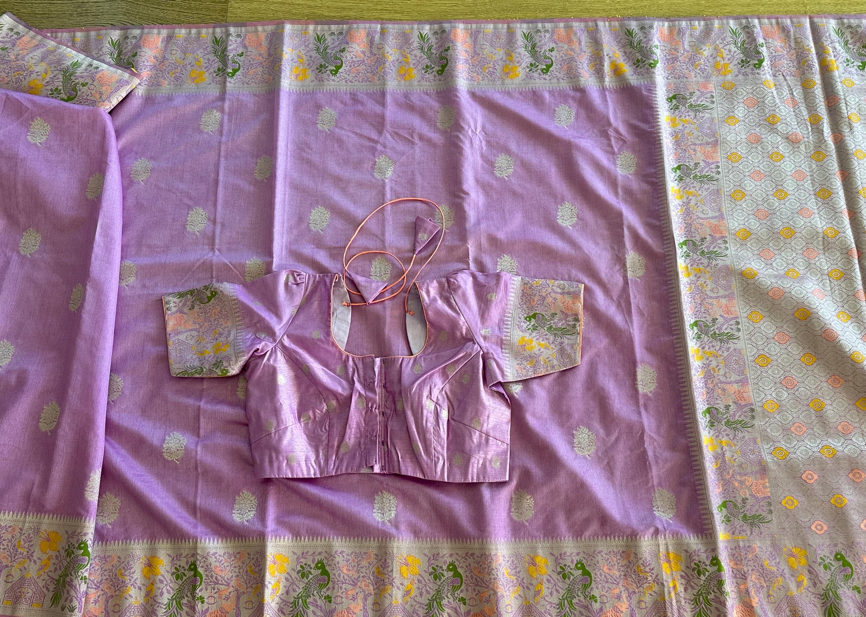Paithani Border Saree | Soft Festive Ethnic Wear — view 4