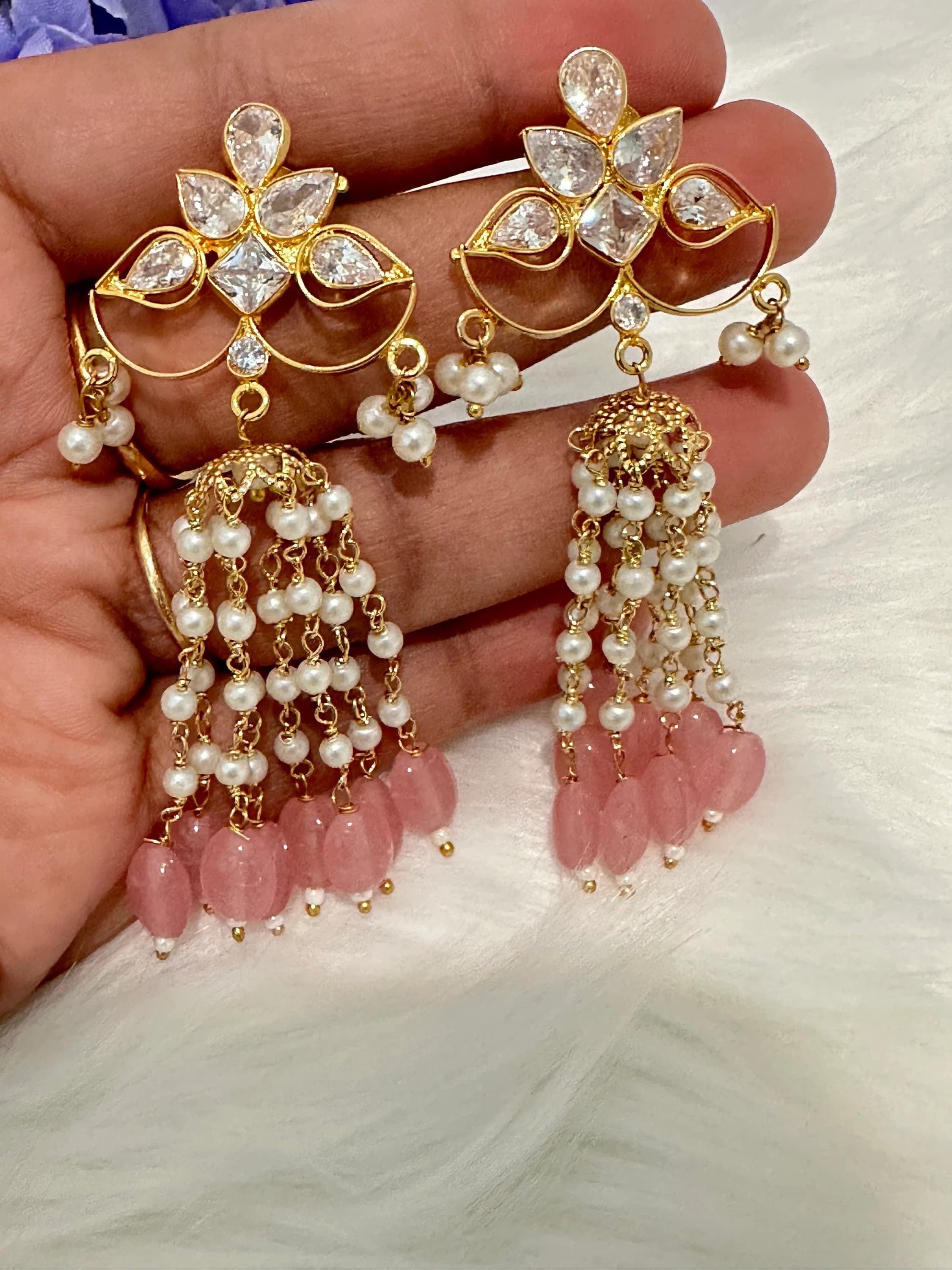 Pearl fancy earrings — view 4