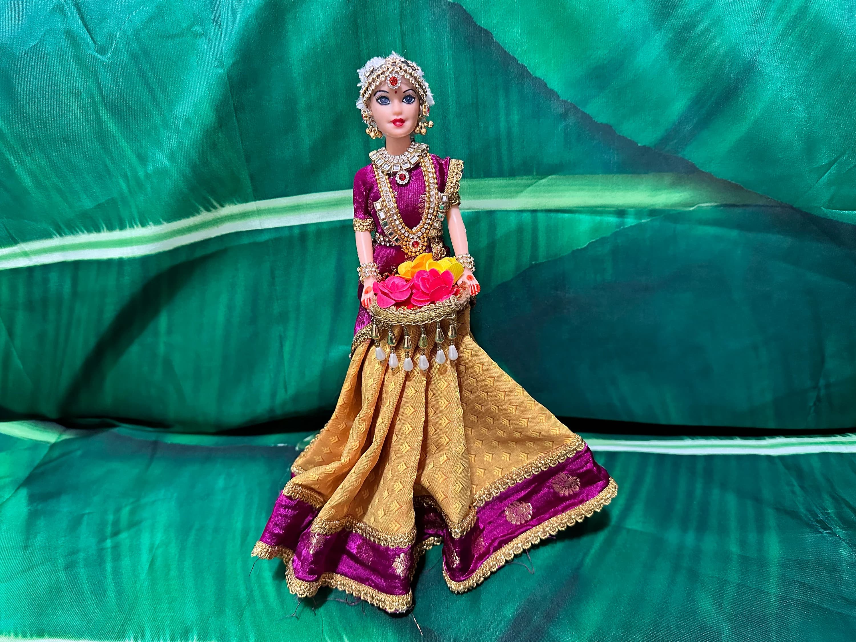 Half Saree Doll/ Half Saree Ceremony/ Wedding doll/ golu doll/ saree ceremony/ Dolls decor/ Home Decor/ — view 5