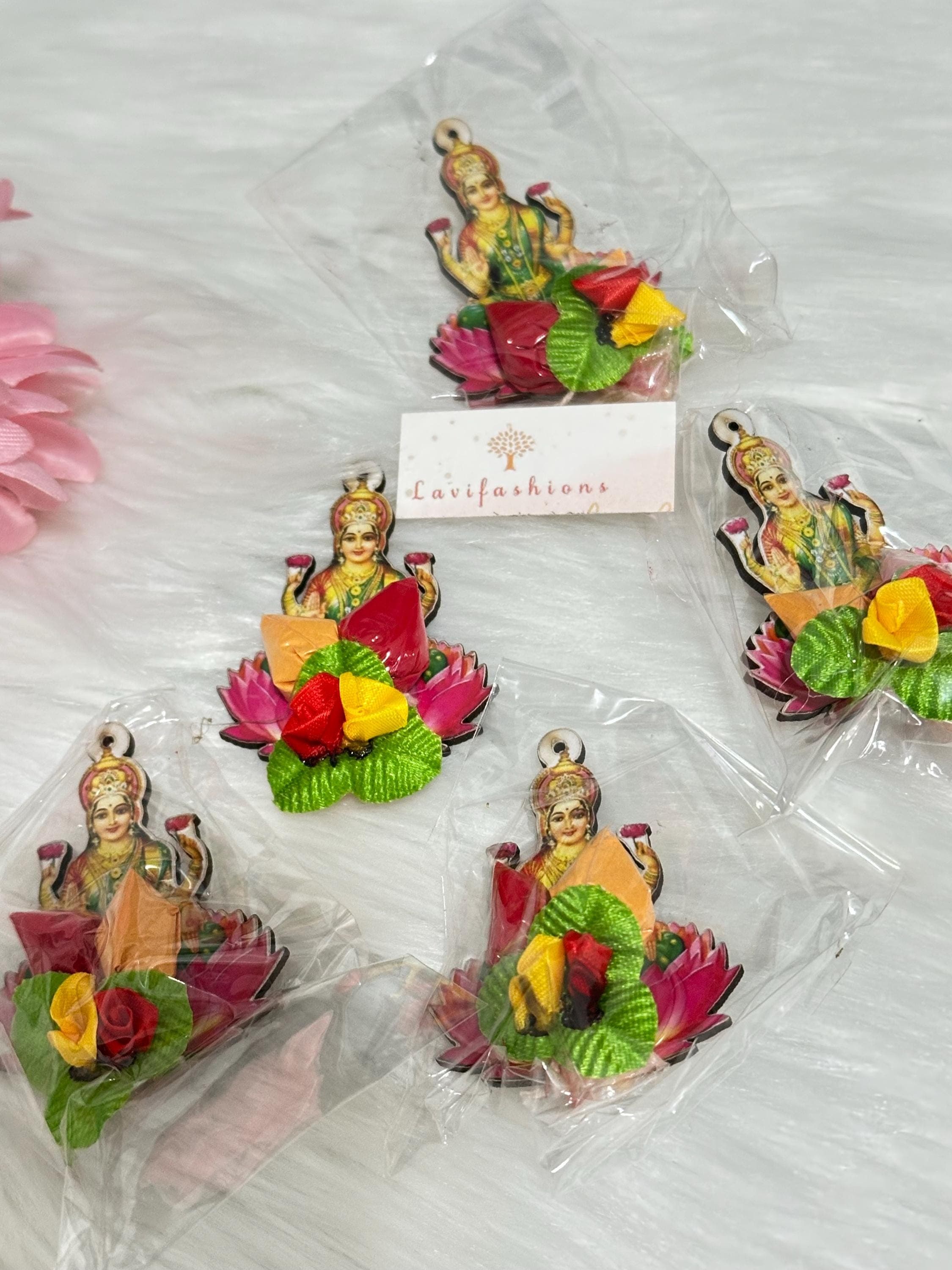 Goddess Lakshmi Haldi Kumkum Pack | Thamboolam Return Favor — view 4