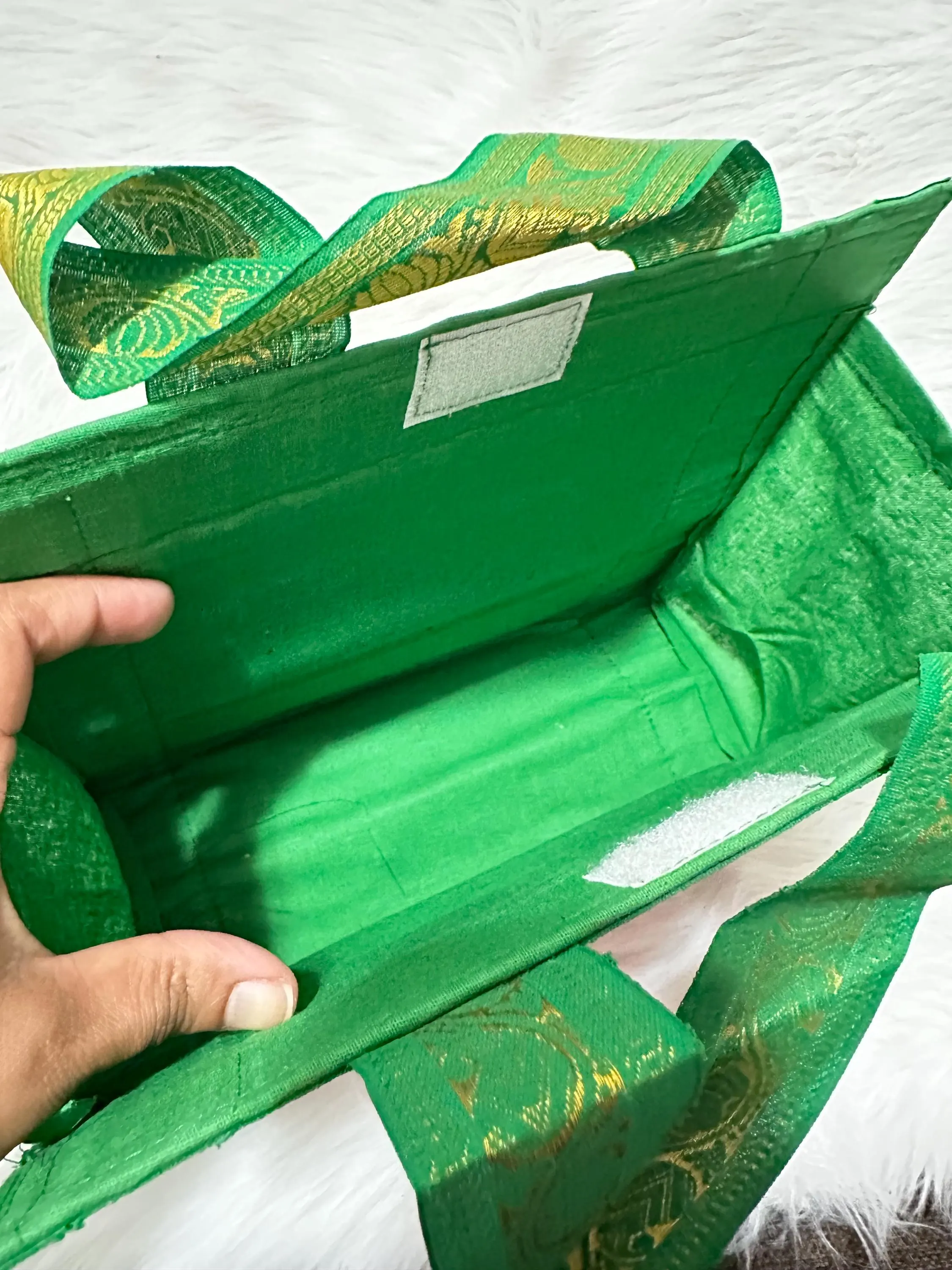 Korai Grass Thamboolam Bags Pack Of 5 | Eco-Friendly Wedding Favor Pooja Gift Bags Pack — view 7