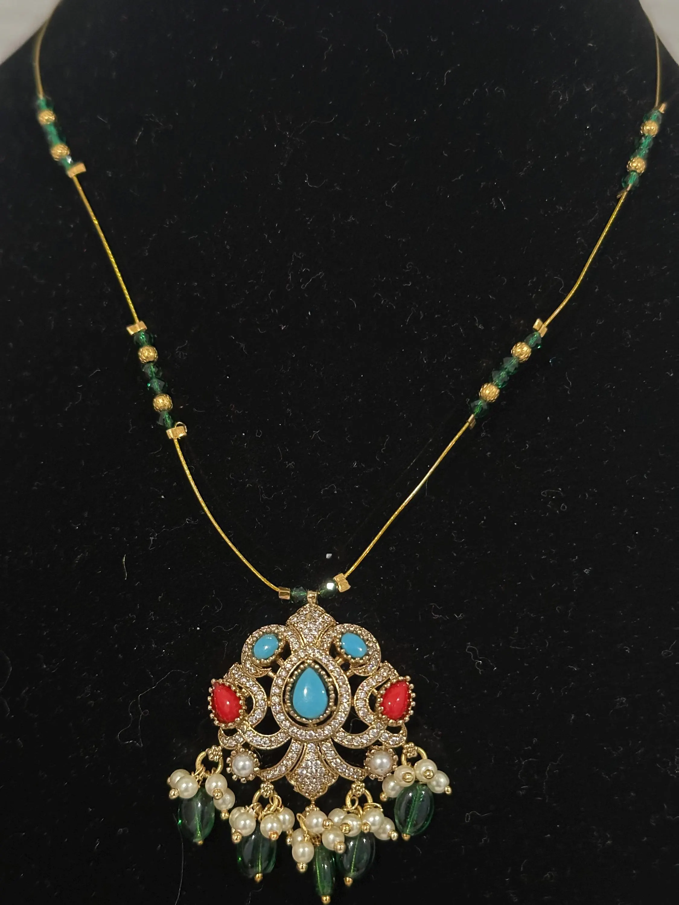Victorian Moissanite Invisible Necklace — view 2