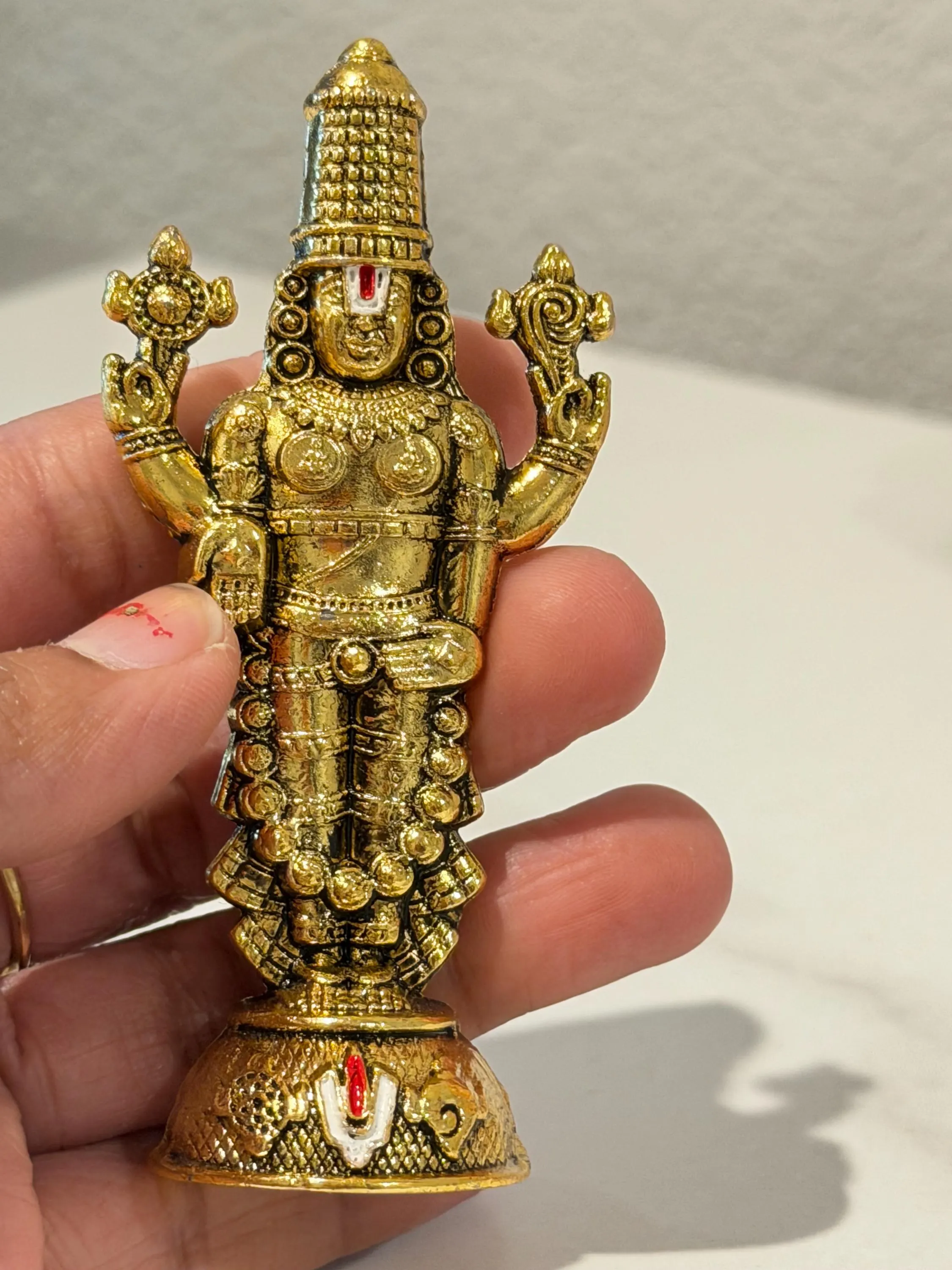Lord Venkateswara Idol | Tirupati Balaji Statue | Hindu Pooja Decor | Indian Return Gift | Wedding Favor — view 7