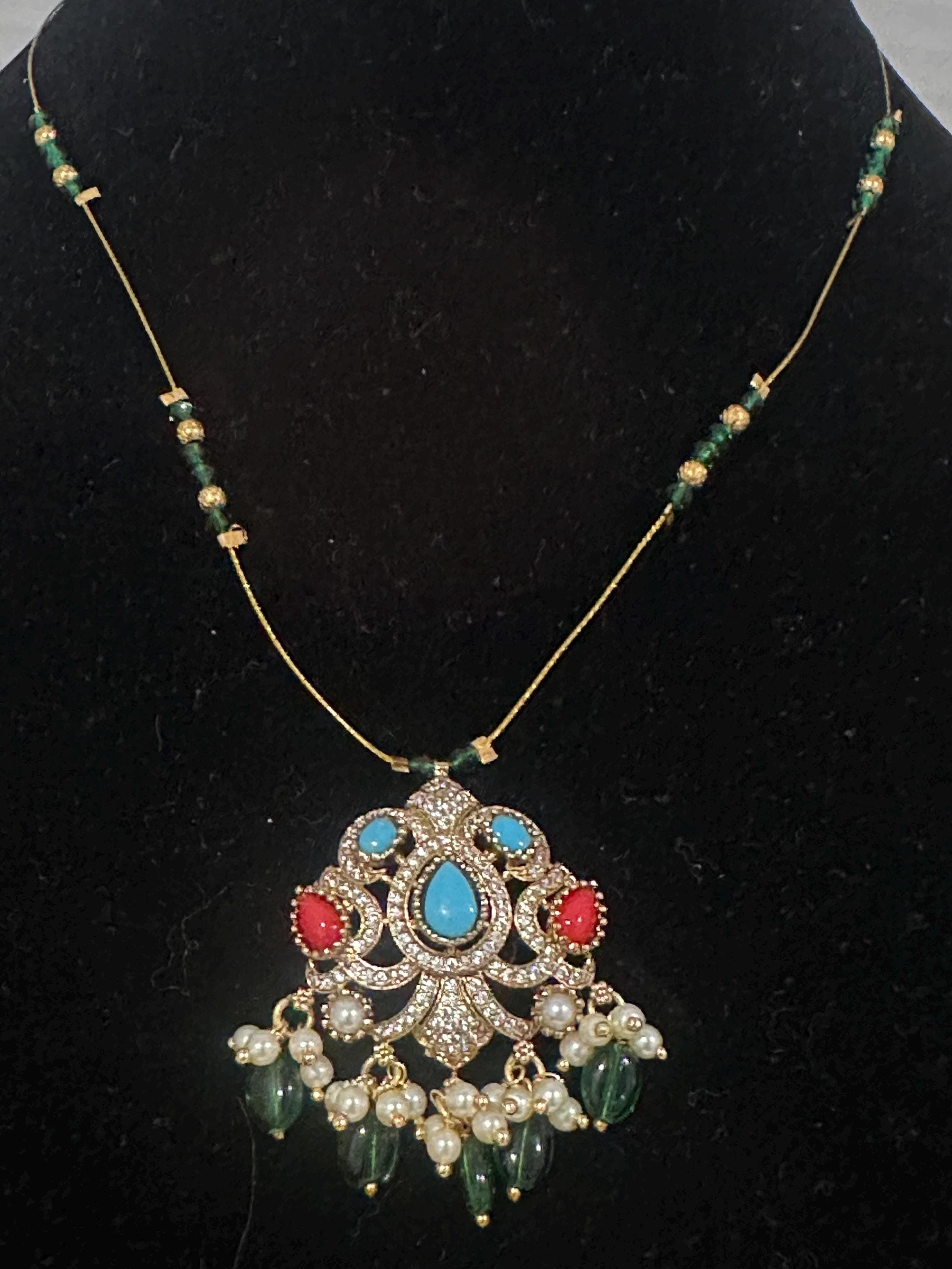 Victorian Moissanite Invisible Necklace — view 4