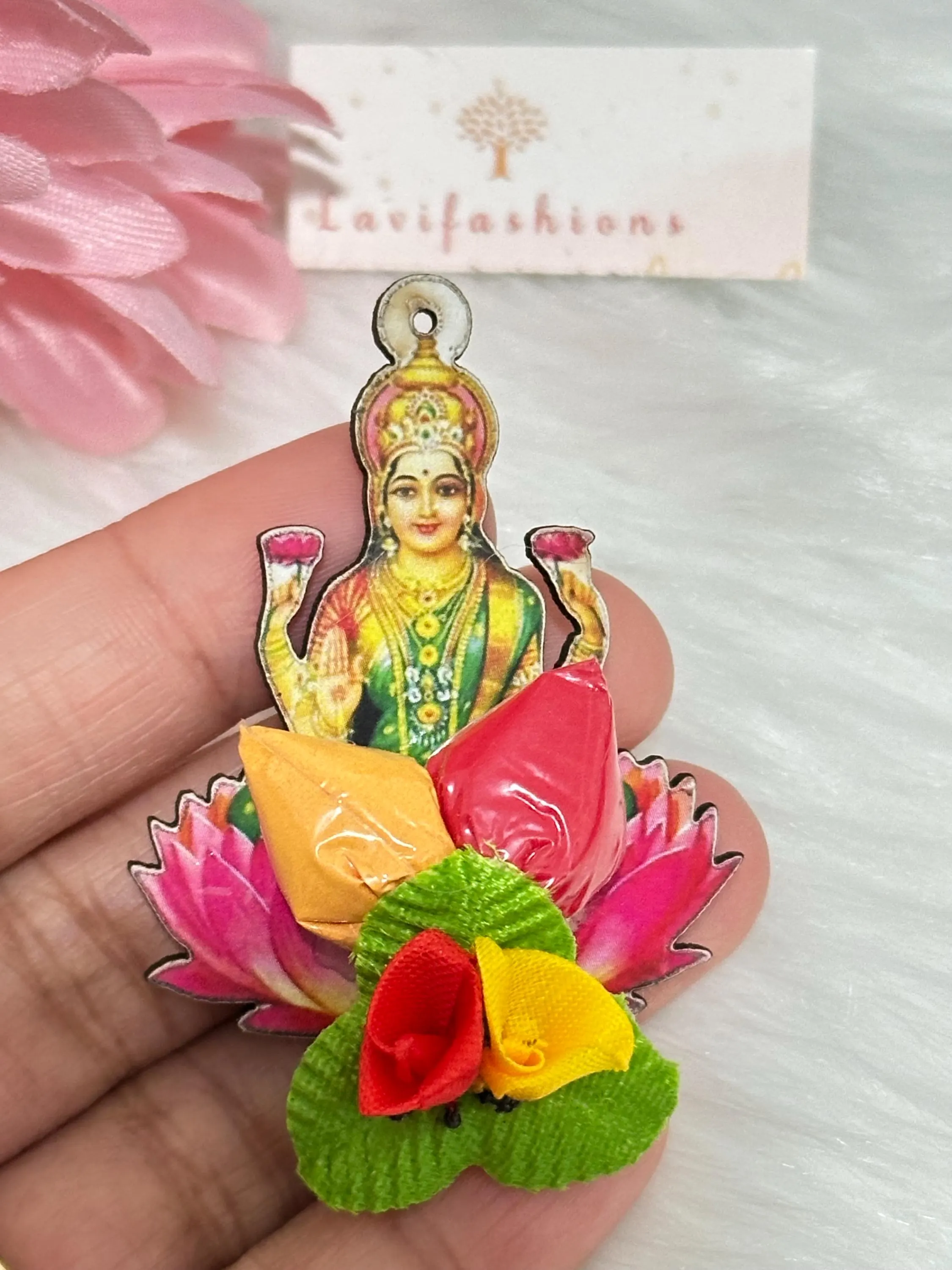 Goddess Lakshmi Haldi Kumkum Pack | Thamboolam Return Favor — view 5