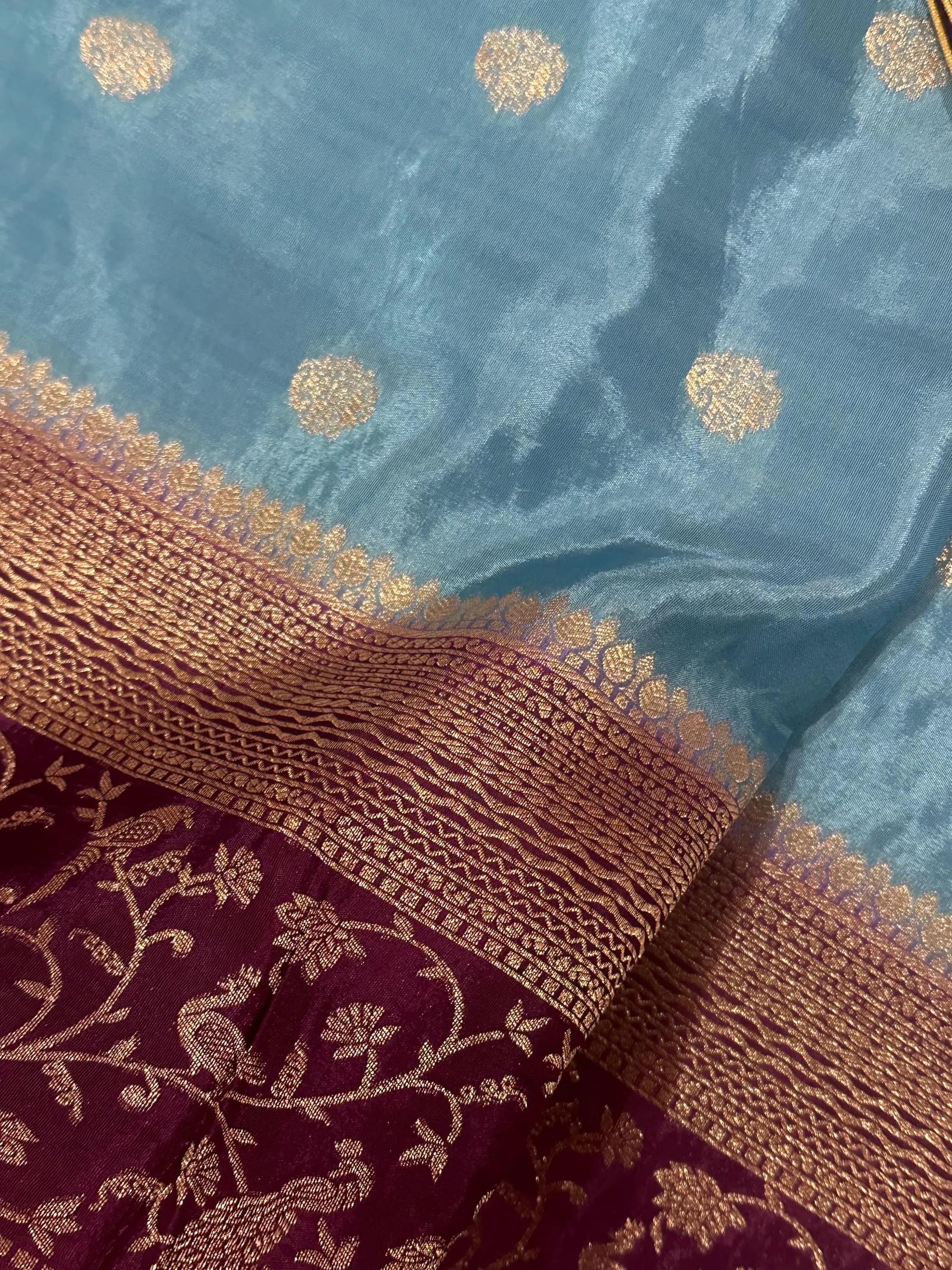 Banarasi Samudrika Silk Saree With Stitched Blouse — view 8