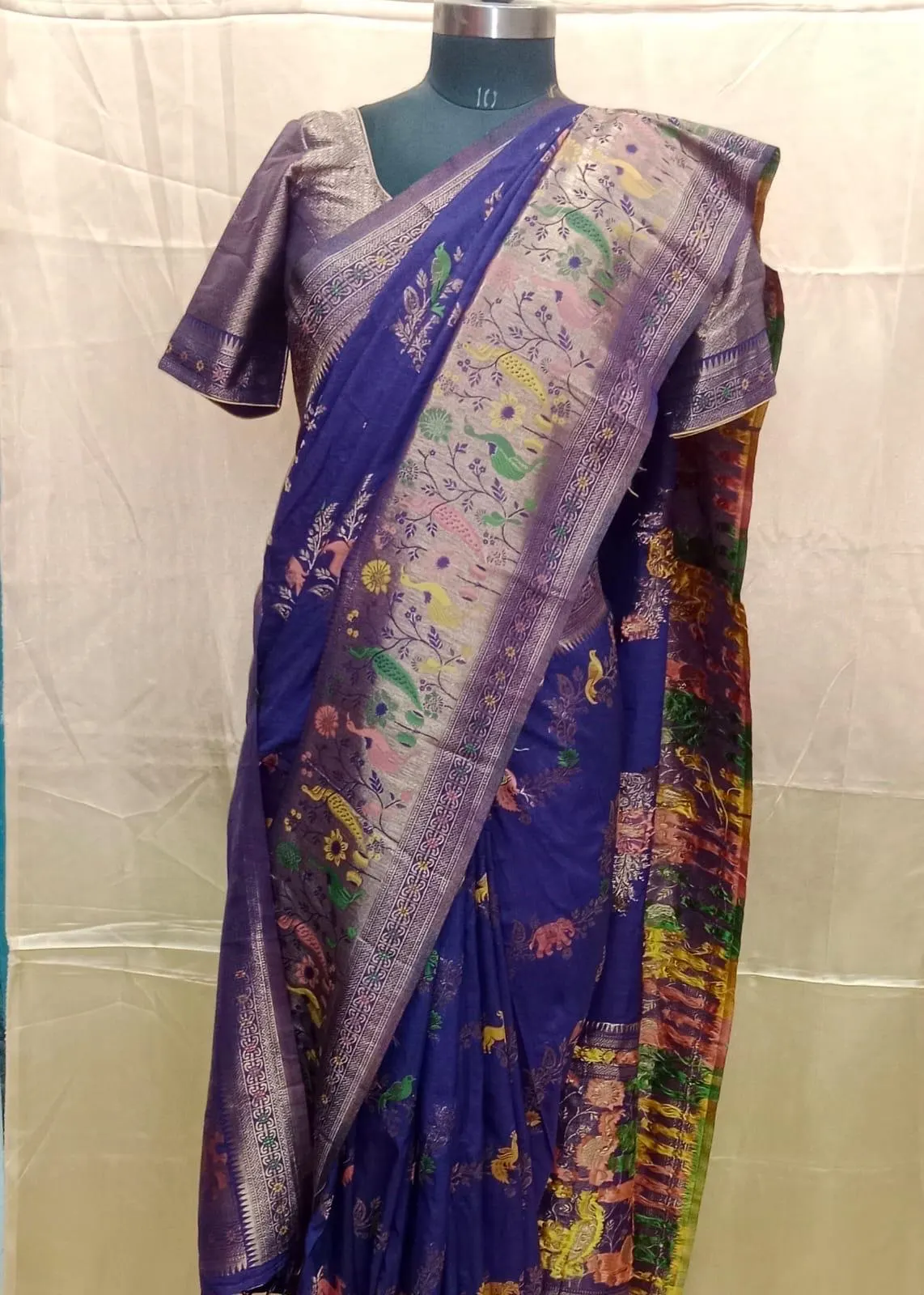 Banarasi Pattu Saree With Stitched Blouse — view 4