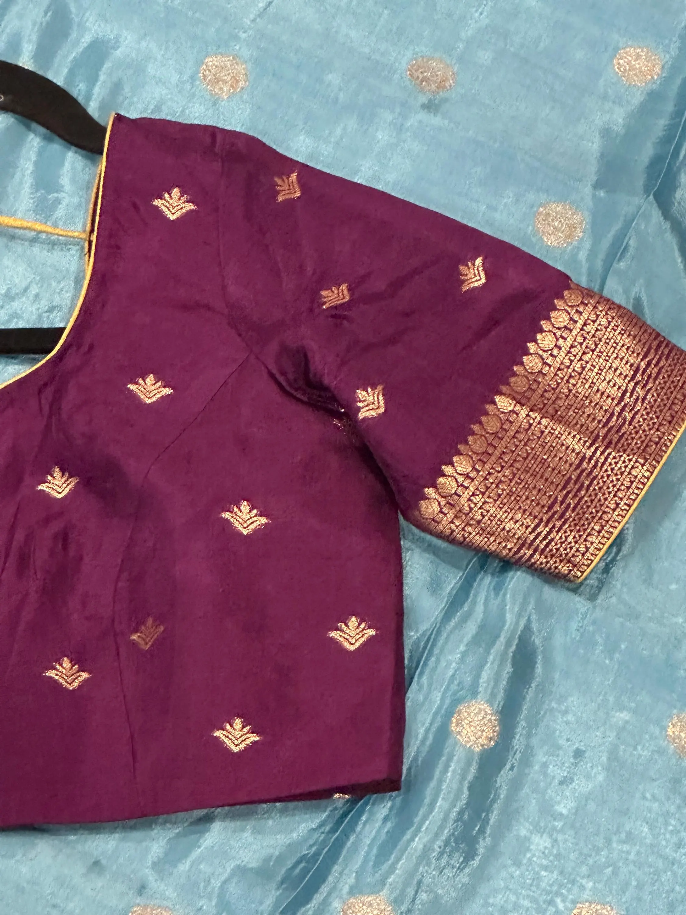 Banarasi Samudrika Silk Saree With Stitched Blouse — view 5