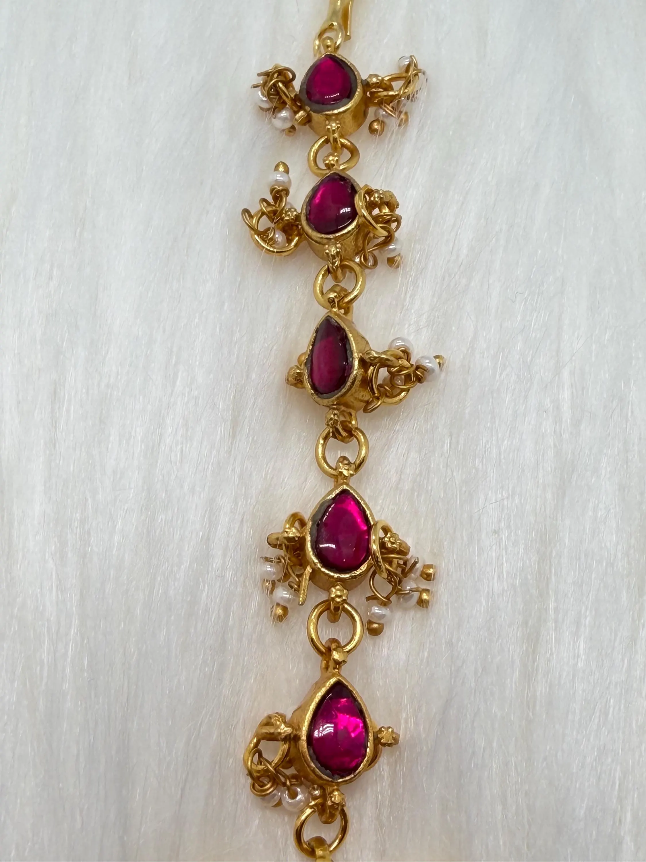 Jadau Kundan Tika: Festive Saree Jewelry, Party Hair Accessory — view 5