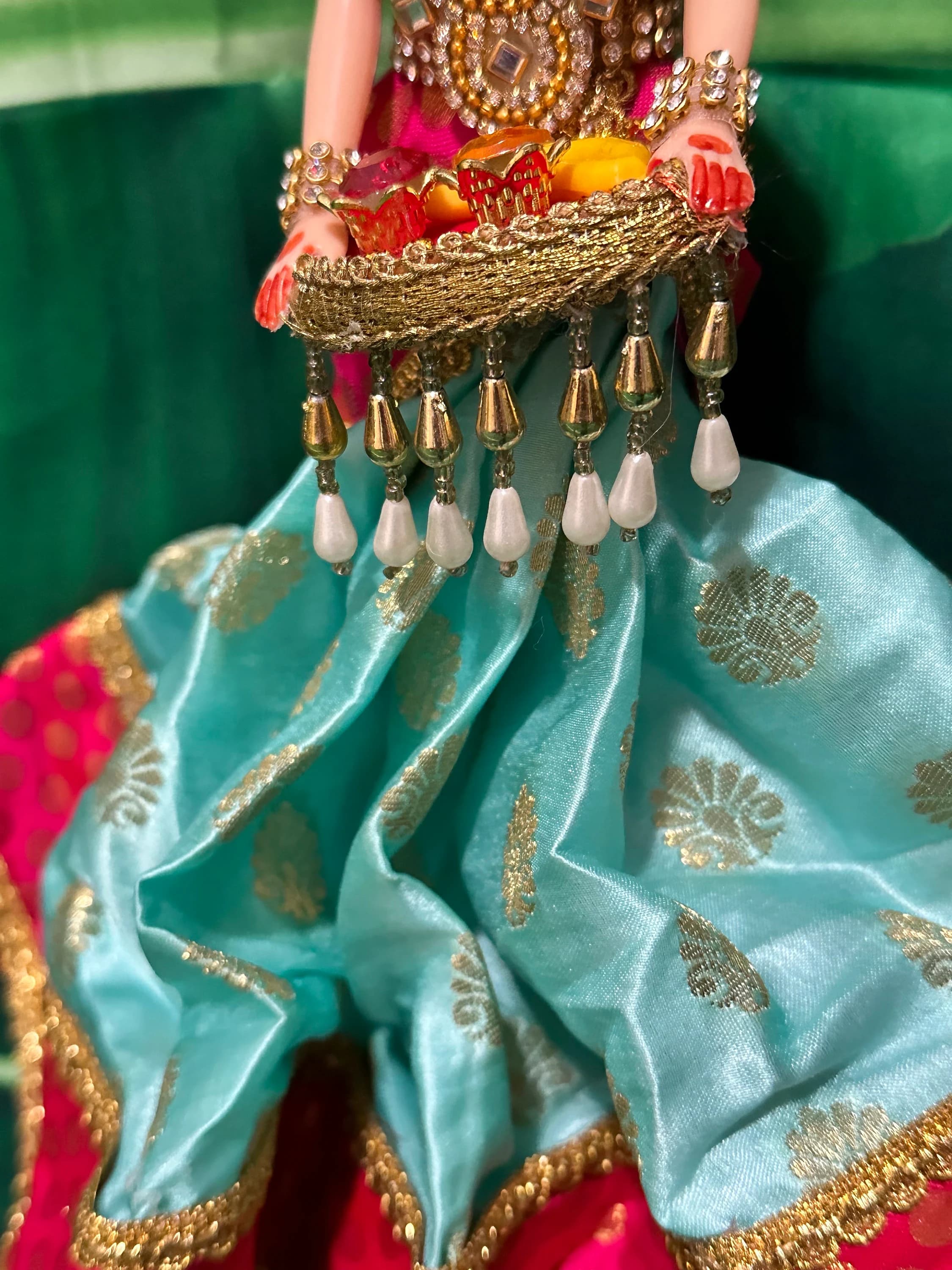 Half Saree Doll/ Half Saree Ceremony/ Wedding doll/ golu doll/ saree ceremony/ Dolls decor/ Home Decor/ — view 4
