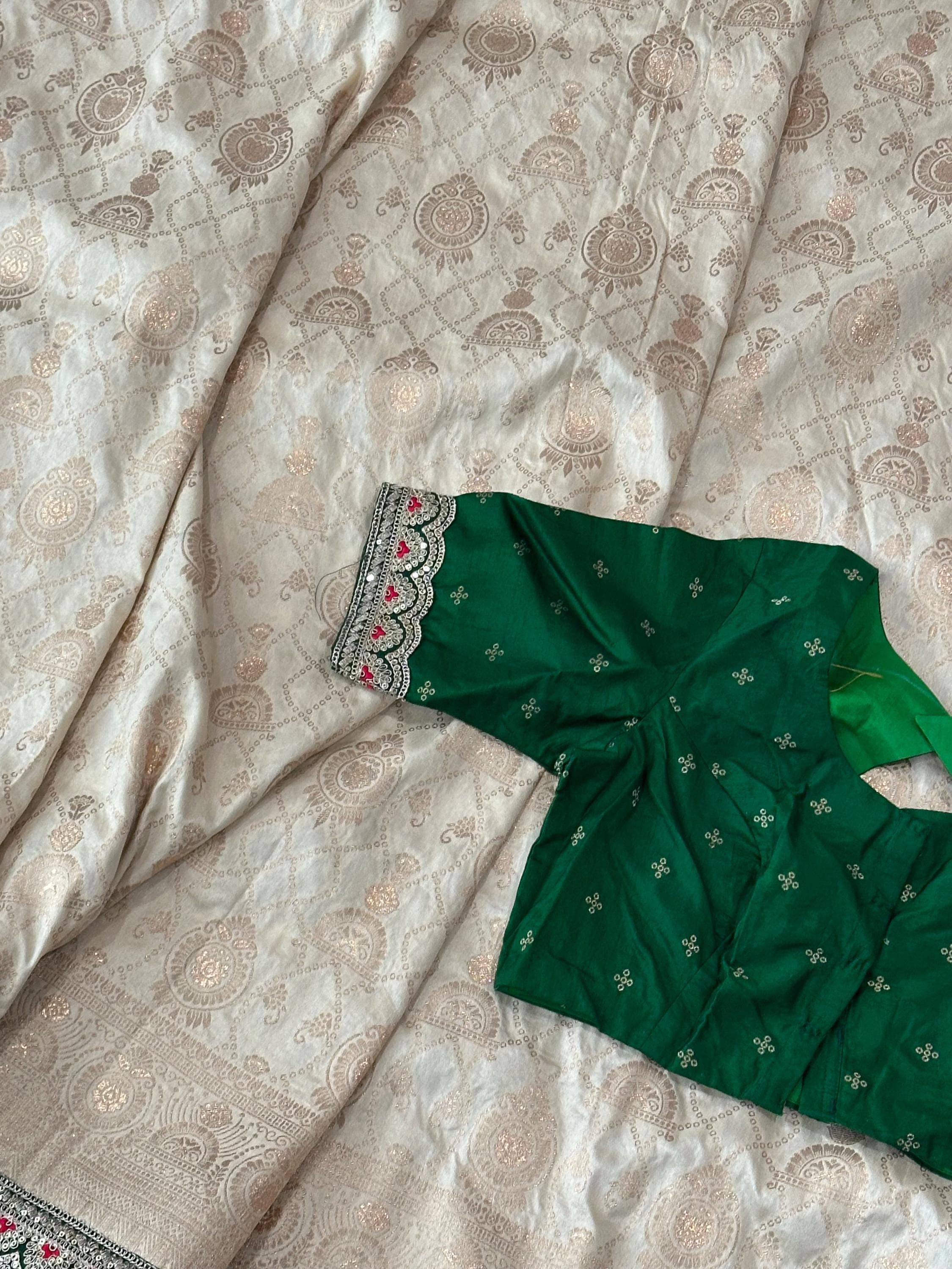 Banarasi Saree With Stitched Blouse — view 3
