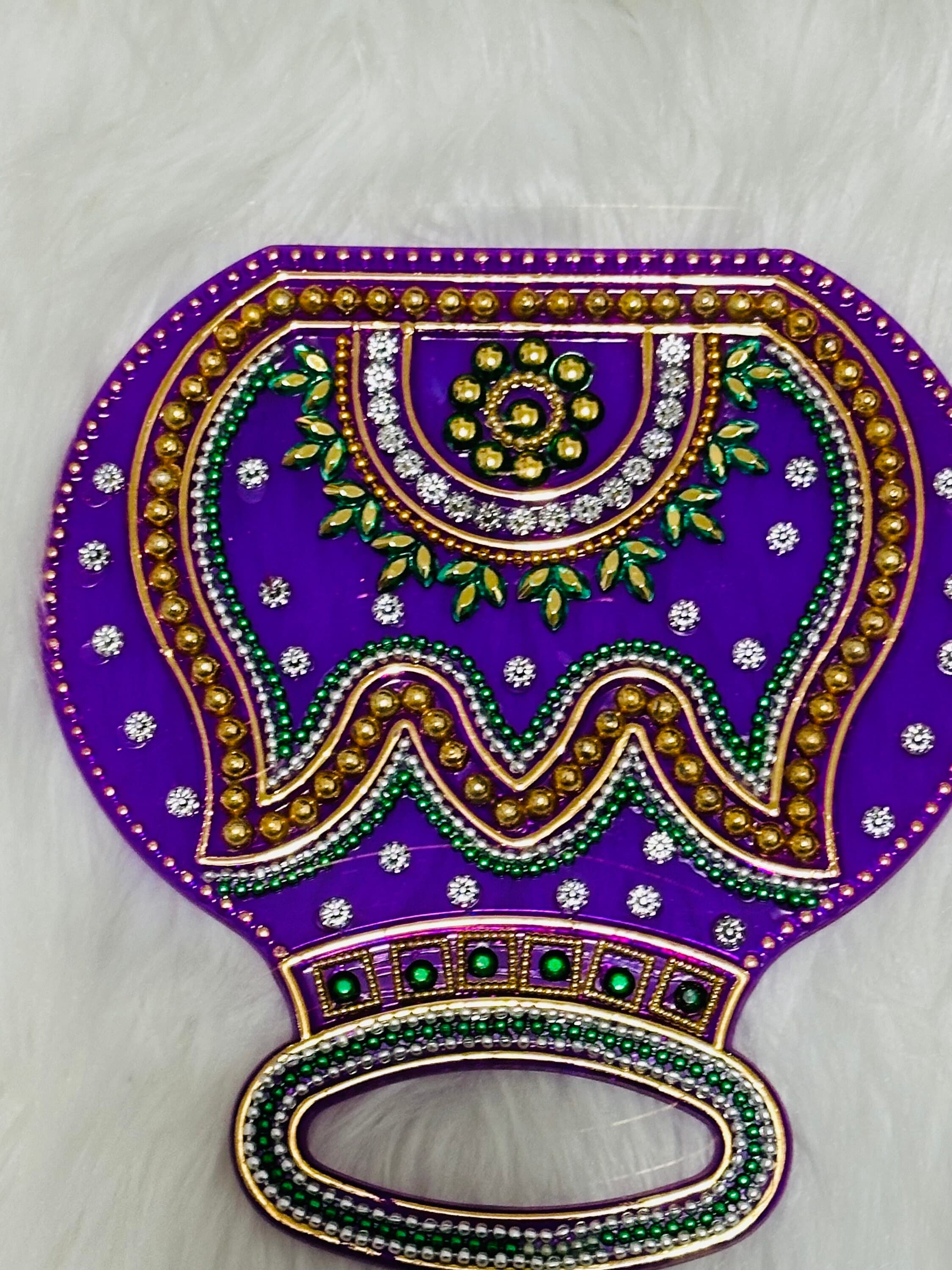 Ethnic Acrylic Rangoli Set for Festive Decor, Thamboolam, Return Gifts — view 4