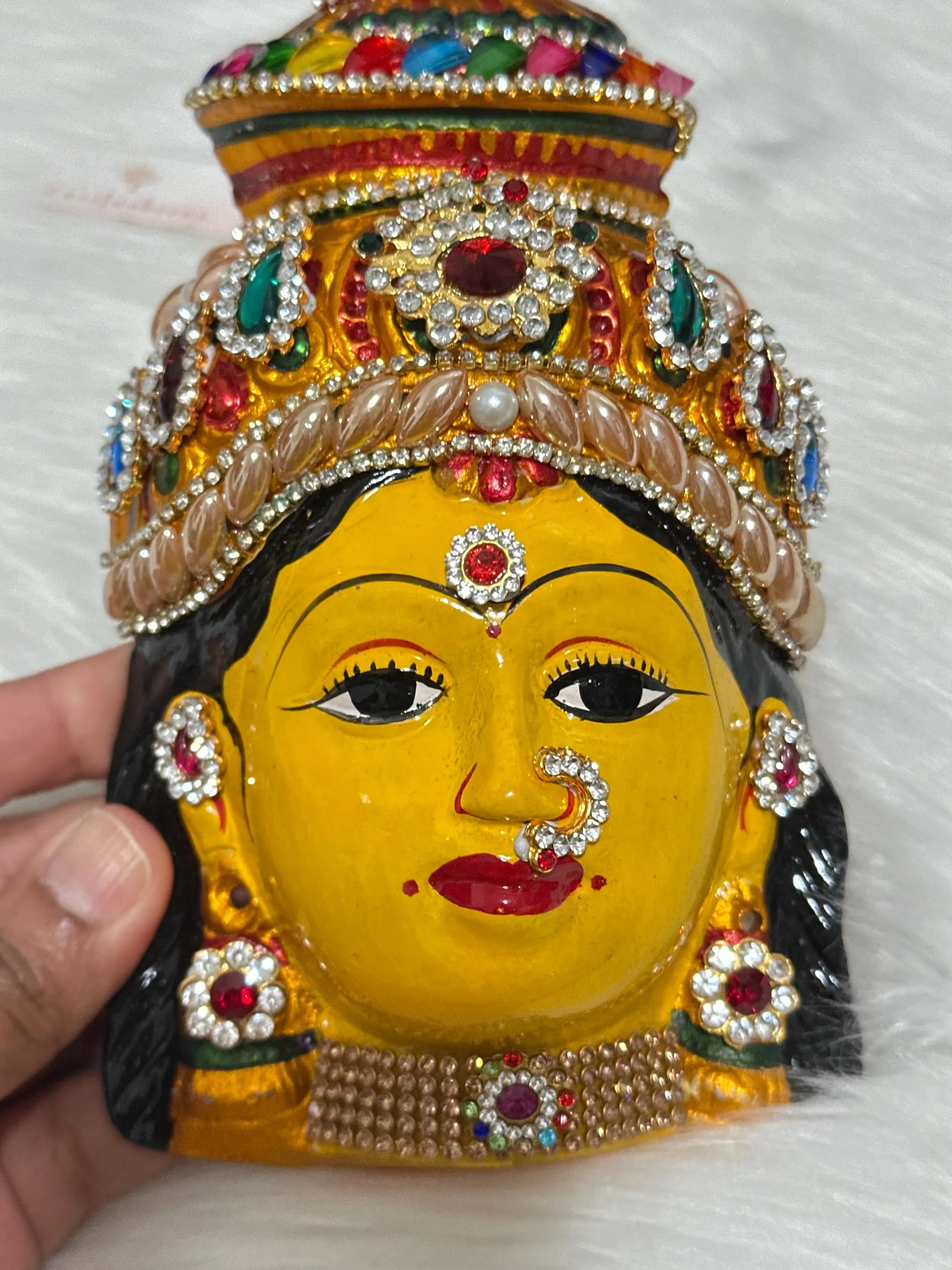 Lakshmi Face Idol | Gowri Devi Pooja Decor, Festival Goddess — view 4