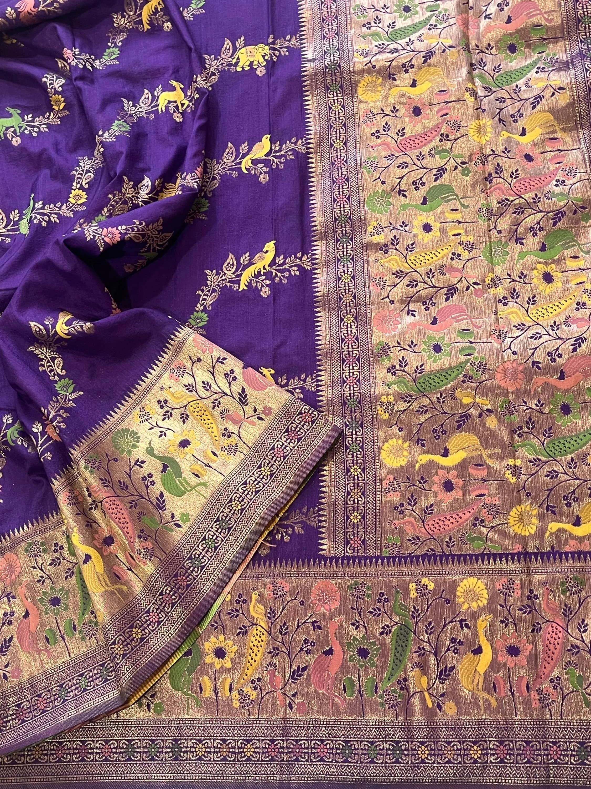 Banarasi Pattu Saree With Stitched Blouse — view 6